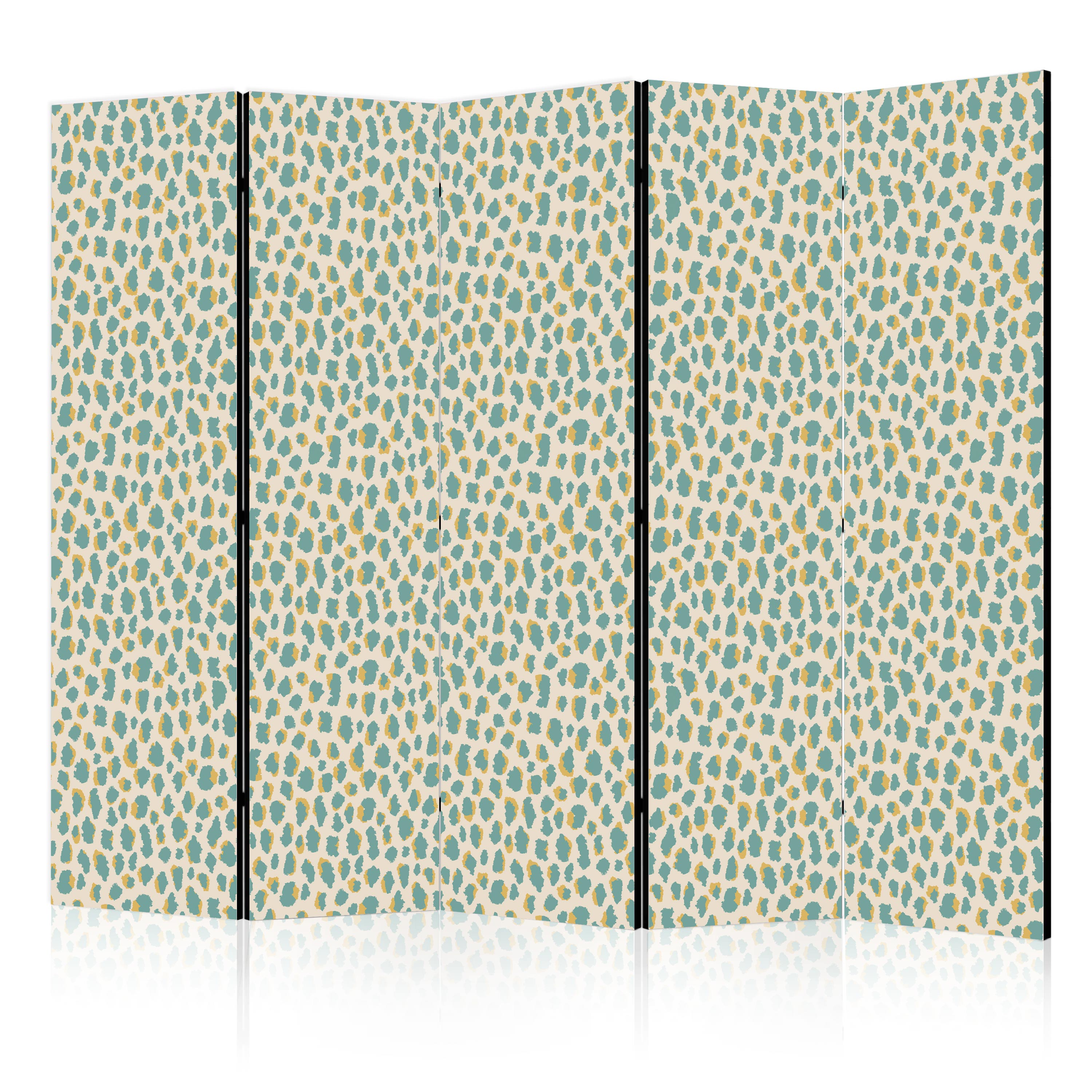 Paravent -motif Animal À Pois Turquoiseclair 225x172