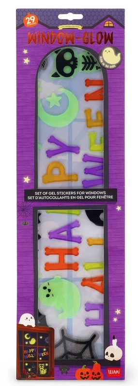 Autocollants Gel Fenêtre Legami Happy Halloween 29 Pièces Multicolore
