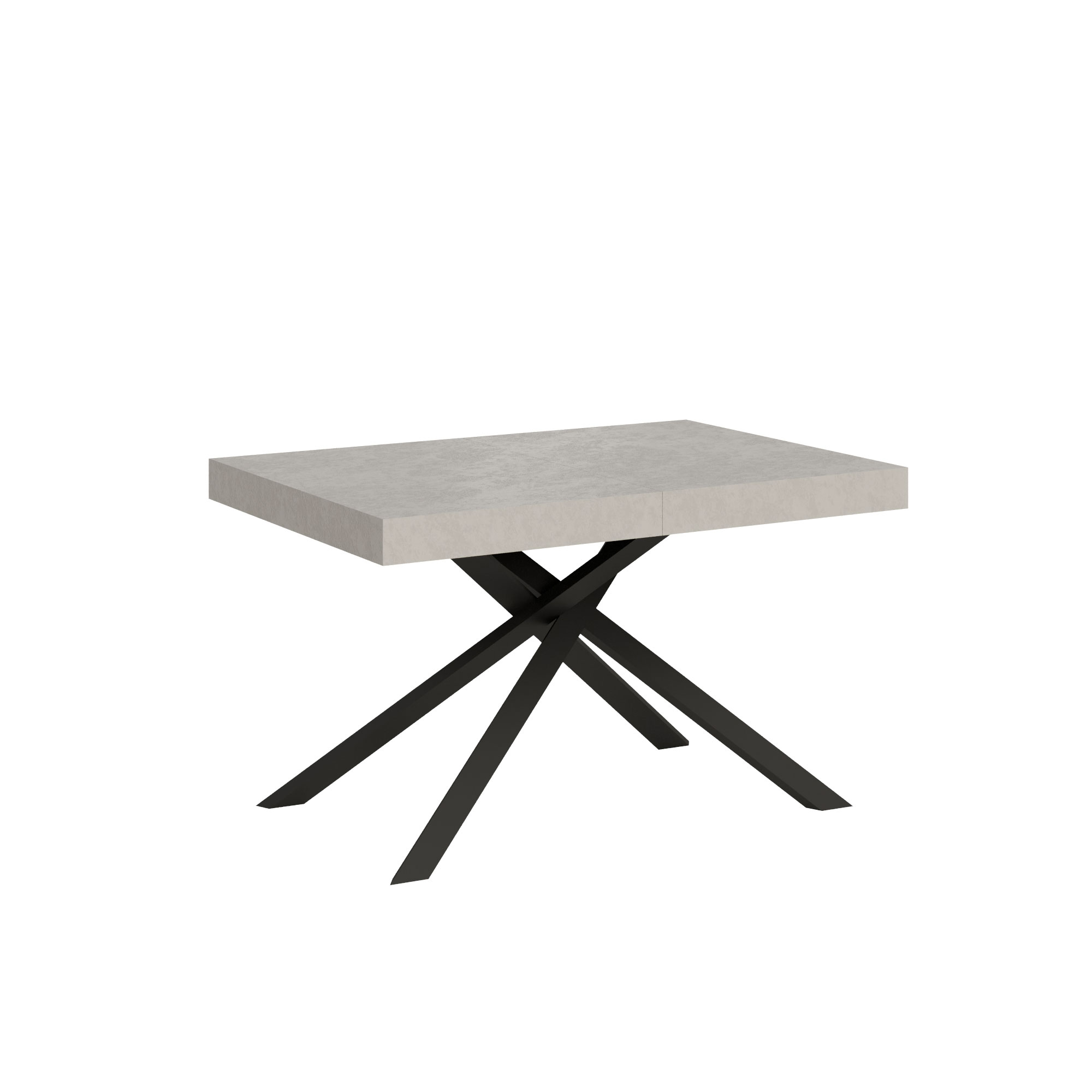 Table Extensible 120/224x90 Cm Karida Cachemire Pieds Anthracite