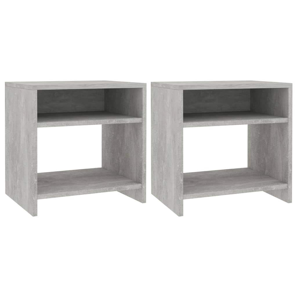 Lot De 2 Tables De Chevet Avec Étagère 40 X 30 X 40 Cm Dec035350