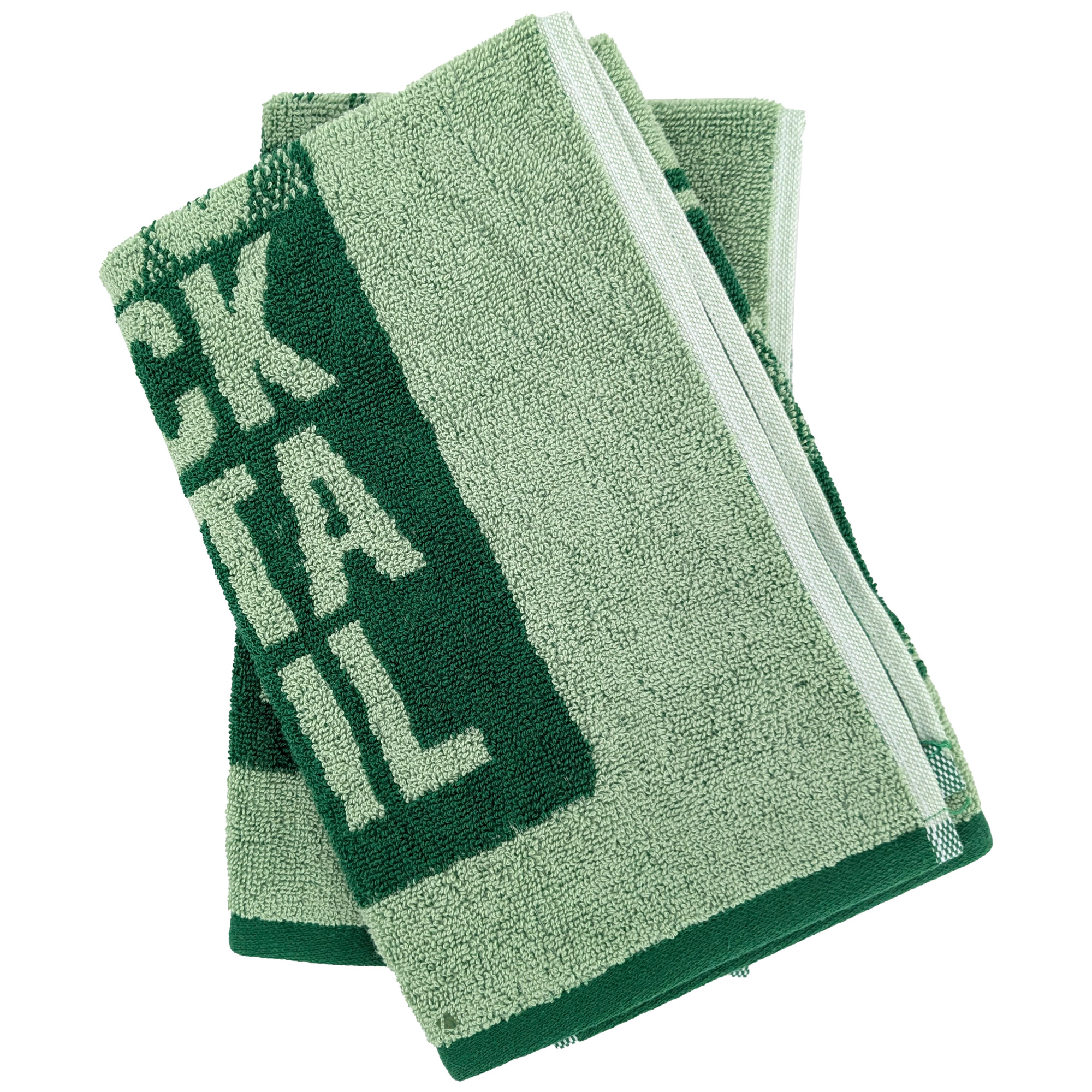 Lot De 2 Torchons De Cuisine Éponge Drink 50x50 Cm Vert Menthe