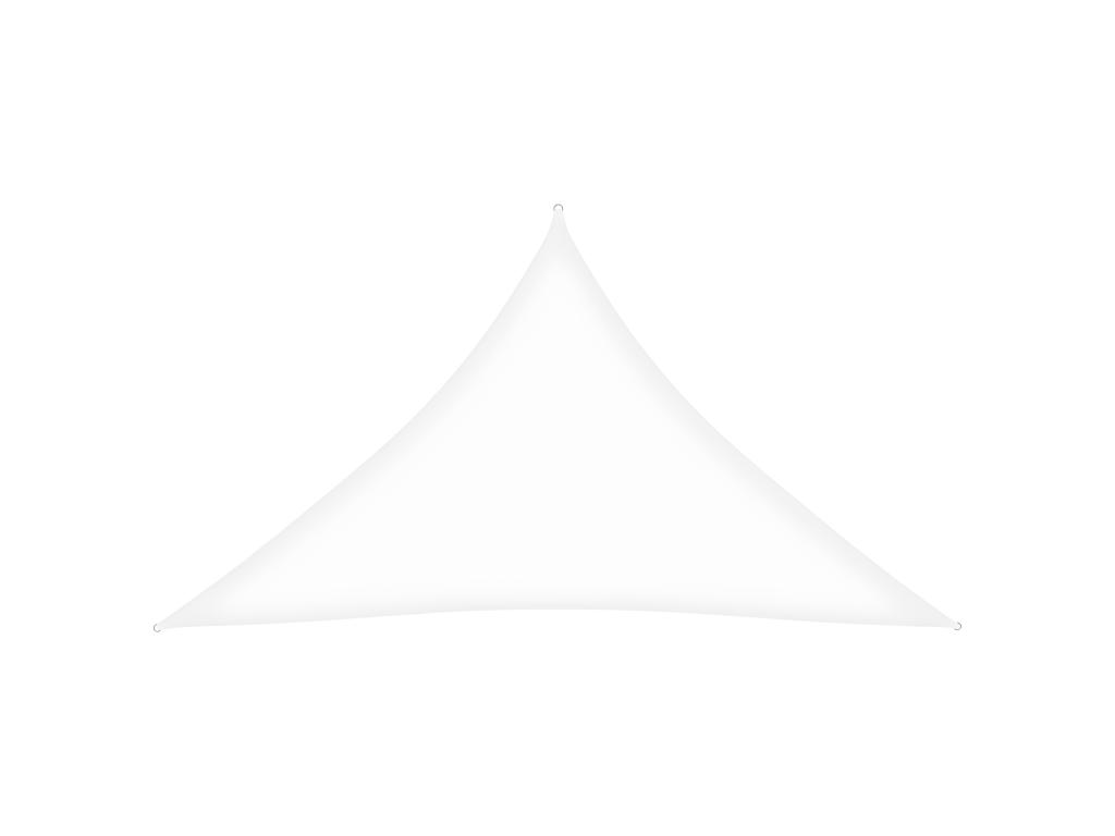 Voile Toile D'ombrage Parasol Tissu Oxford Triangulaire 5 X 5 X 6 M Blanc 02_0009913