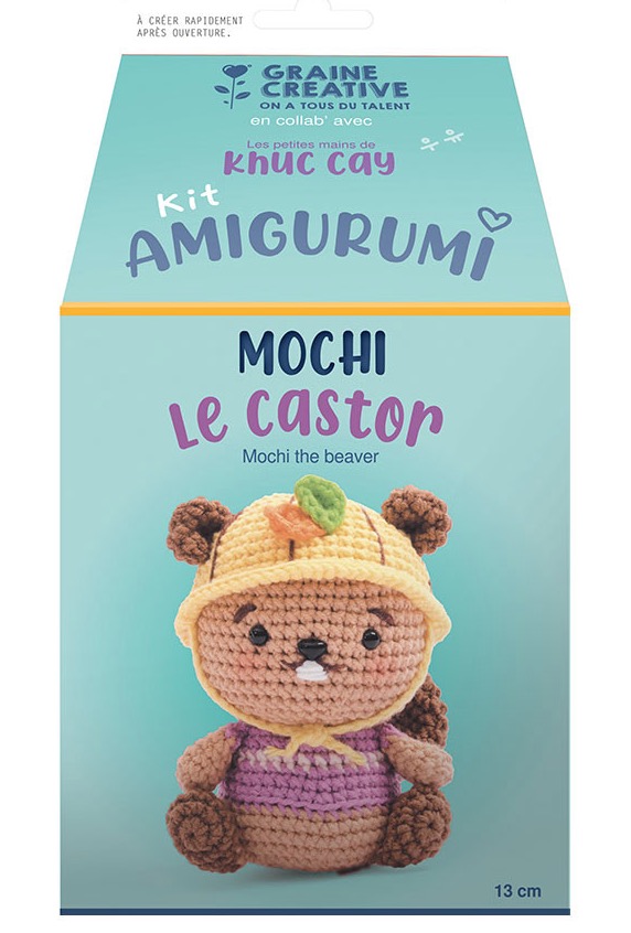 Kit Amigurumi Graine_creative Castor 13 Cm Multicolor
