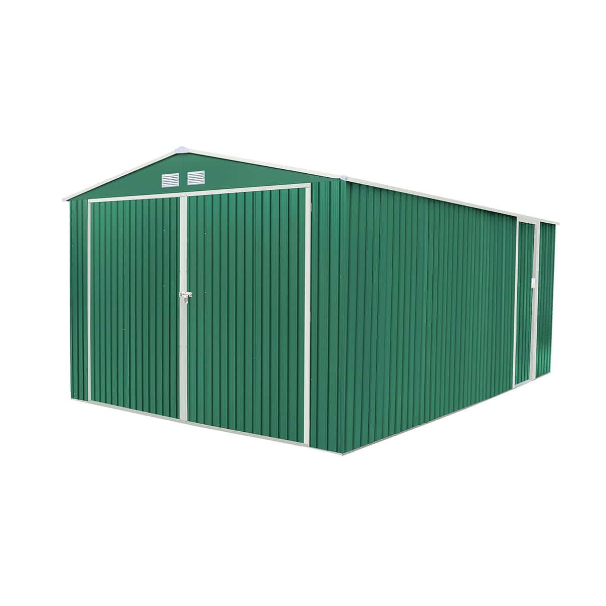 Garage Voiture Métallique Gardiun Oxford (vert) - 20,5 M² Extérieur 540x380x232 Cm