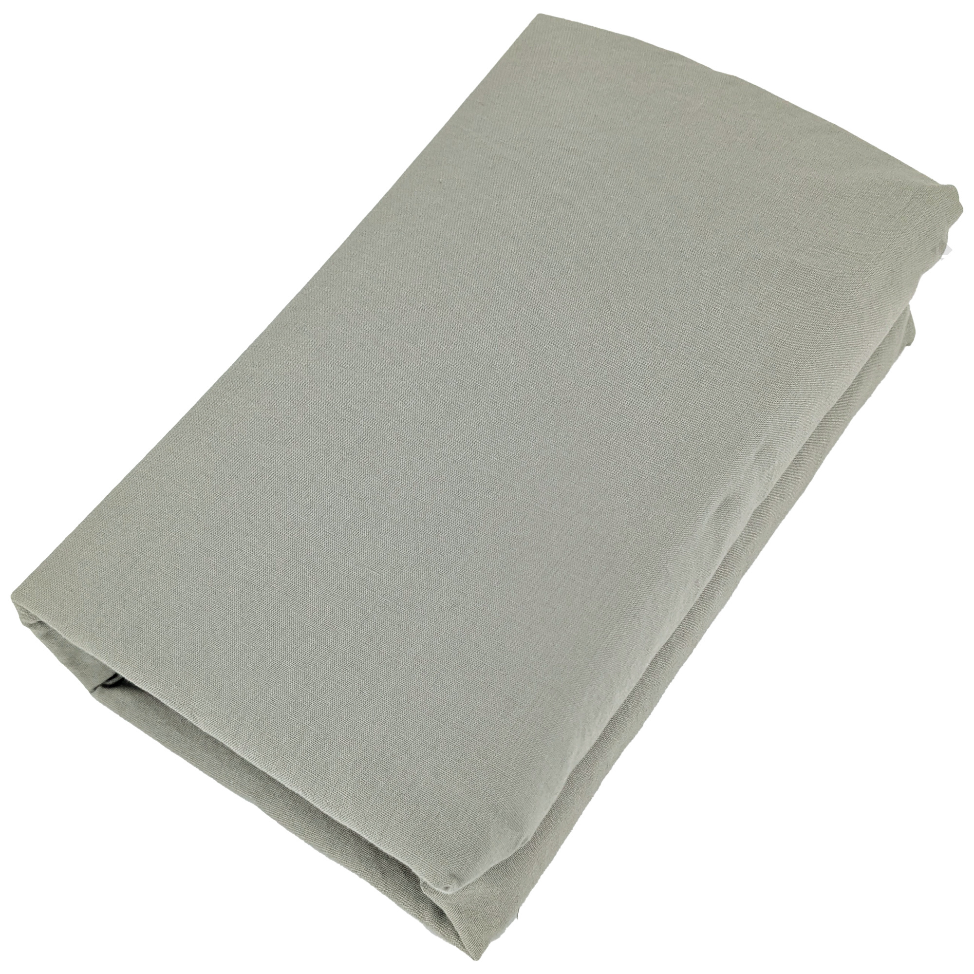 Drap Housse Palace Pur Coton Lavé 140x190 Cm Bonnet 35 Cm Uni Vert Laurier