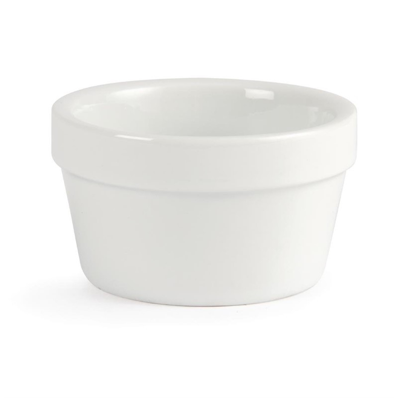 Ramequins Blancs 77mm - Lot De 6 - Olympia