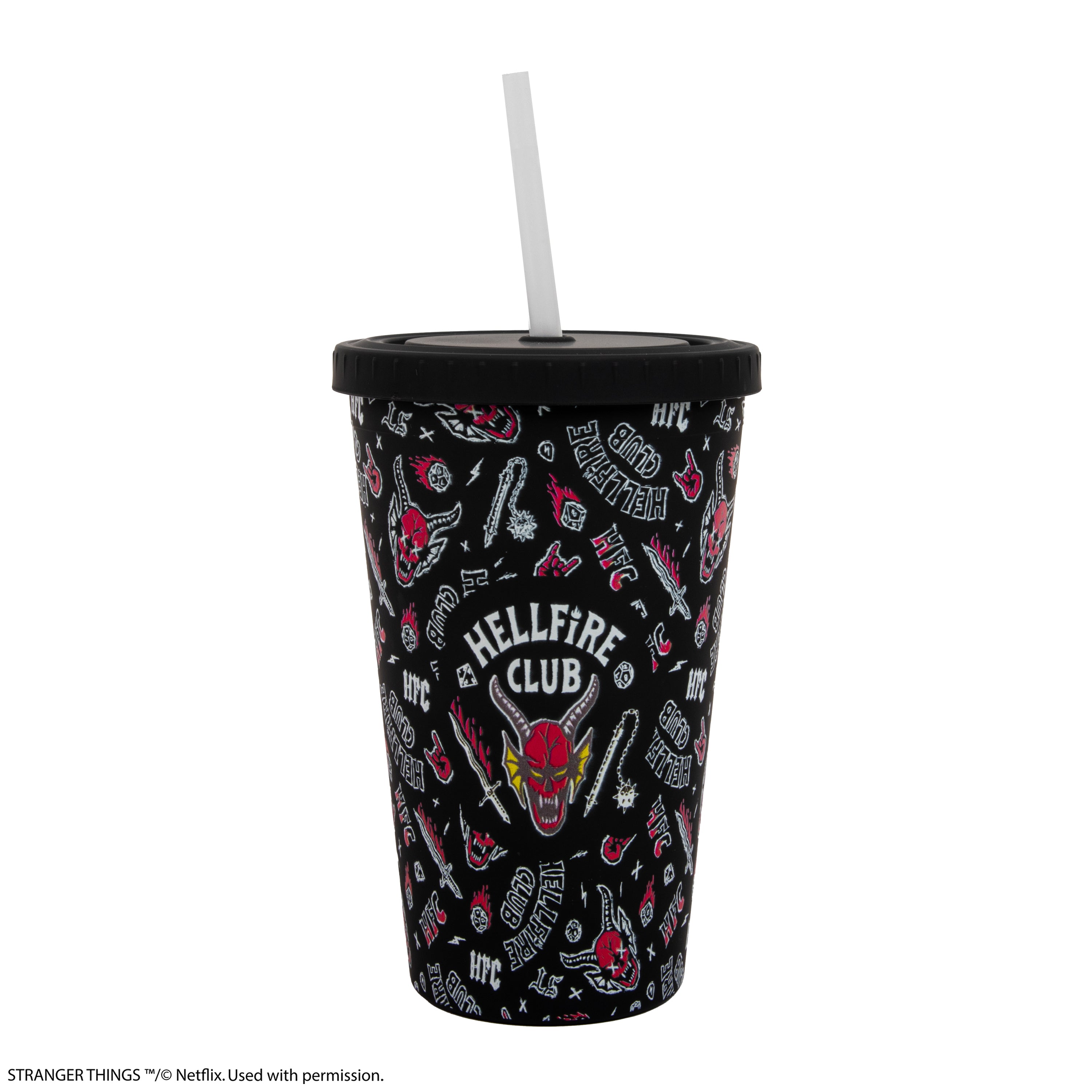 Gobelet Tumbler Hellfire Club - Stranger Things Noir