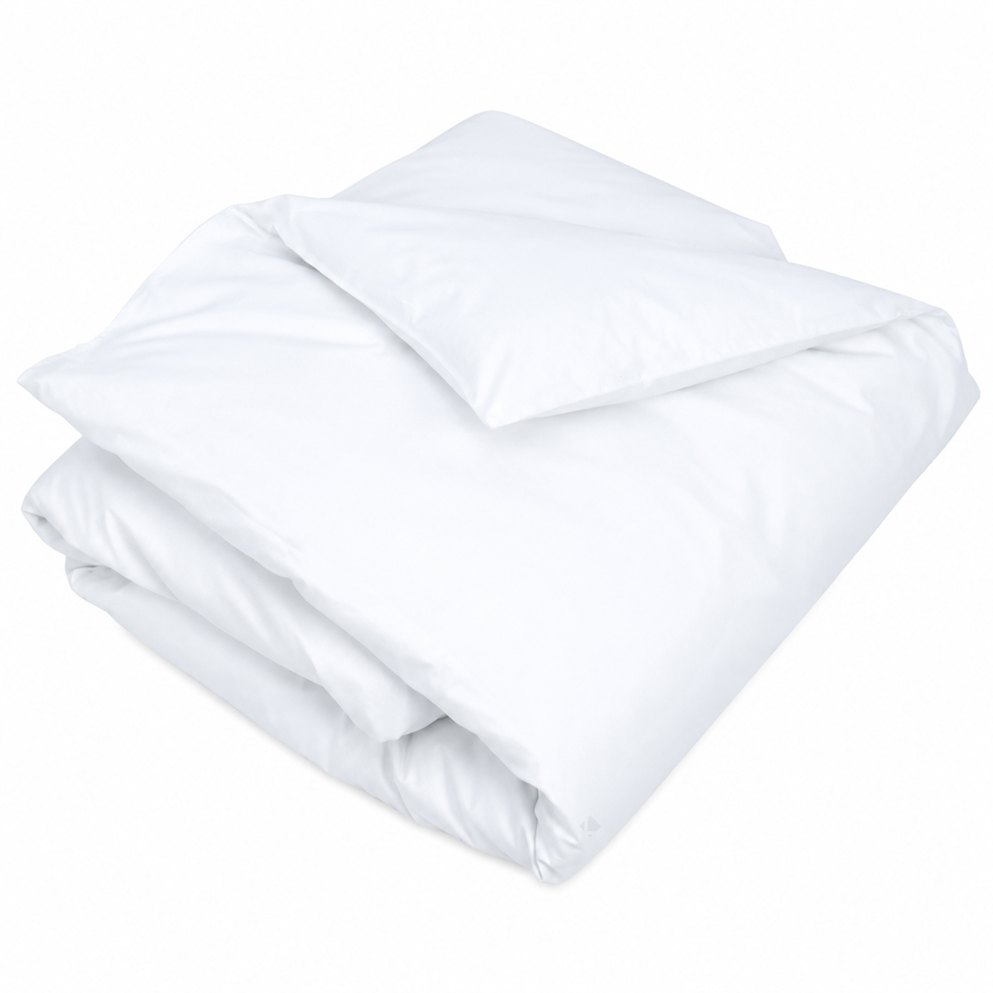 Housse De Couette Uni 140x200 Cm Percale Primo Blanc