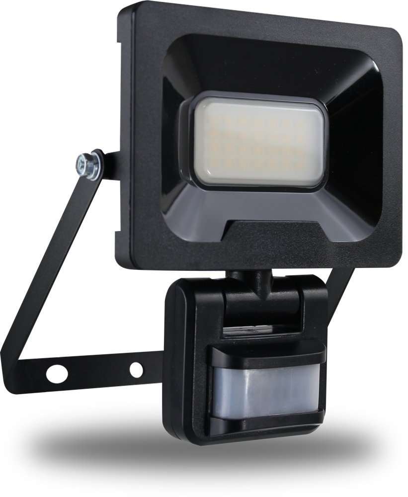 Projecteur Mural Nino 20w 1600lm - Detecteur De Mouvement - Noir