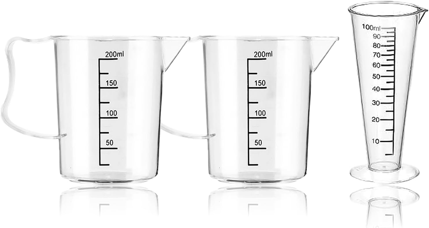 Verre Doseur Cuisine 200 ml Avec Poignée Ergonomique