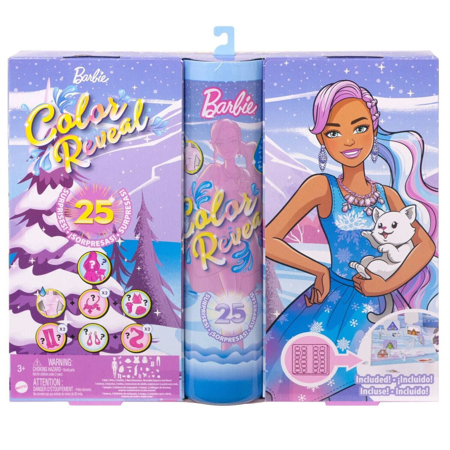 Calendrier de l'avent Color reveal BARBIE