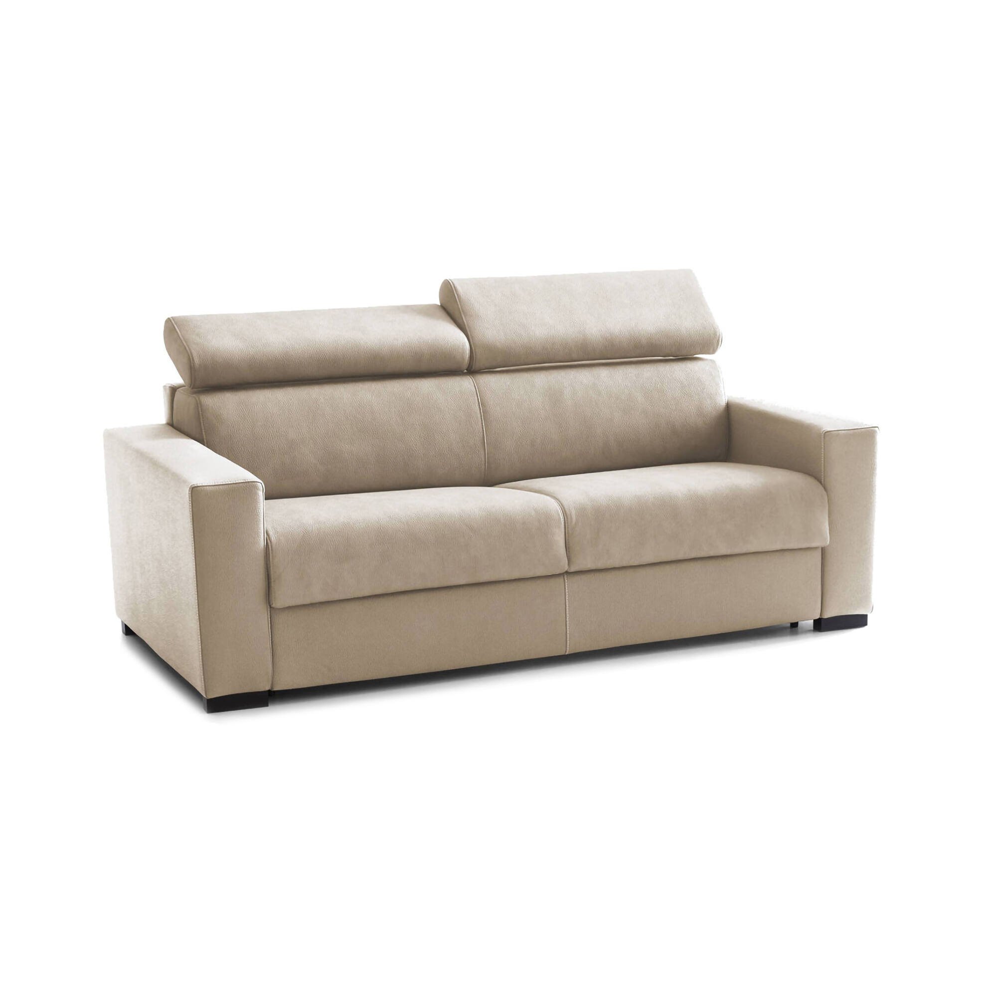 Canapé Lit,en Tissu,beige,200x95h85 Cm
