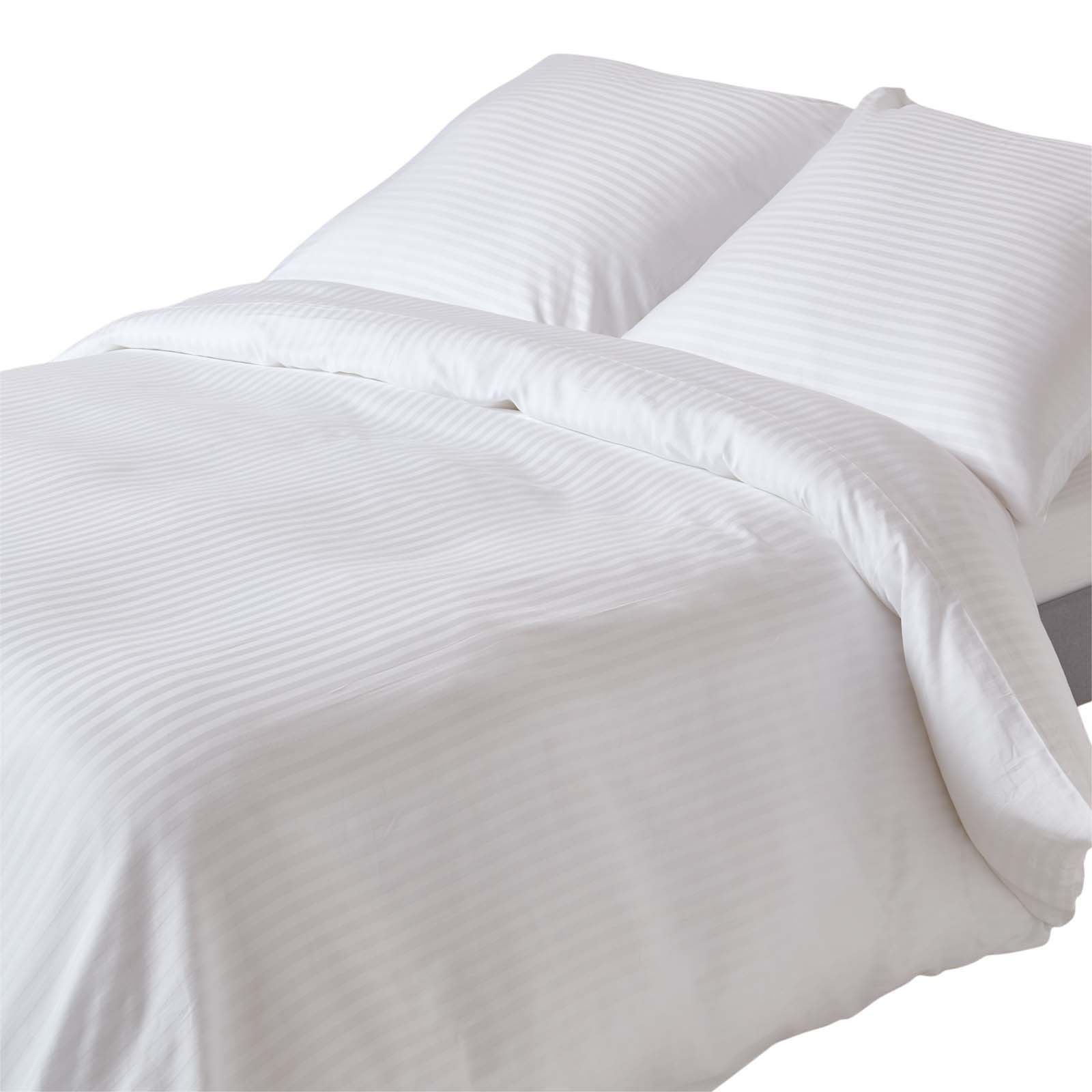 Parure De Lit 240x220cm Coton Égyptien 330tc Blanc Homescapes