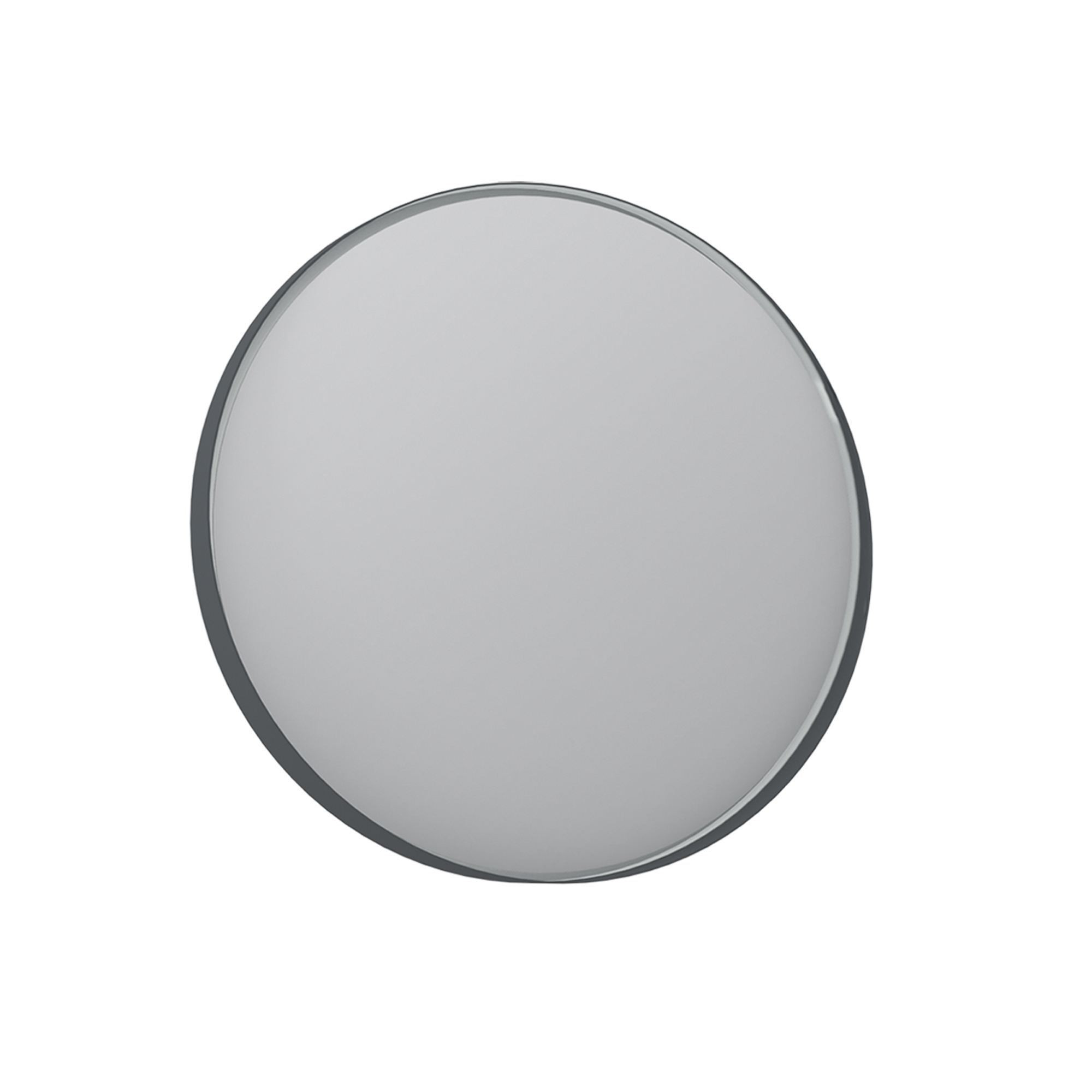 Miroir Décoratif En Bois "moonlight 90 V2" - 90 X 7 X 90 Cm - Matte Anthracite