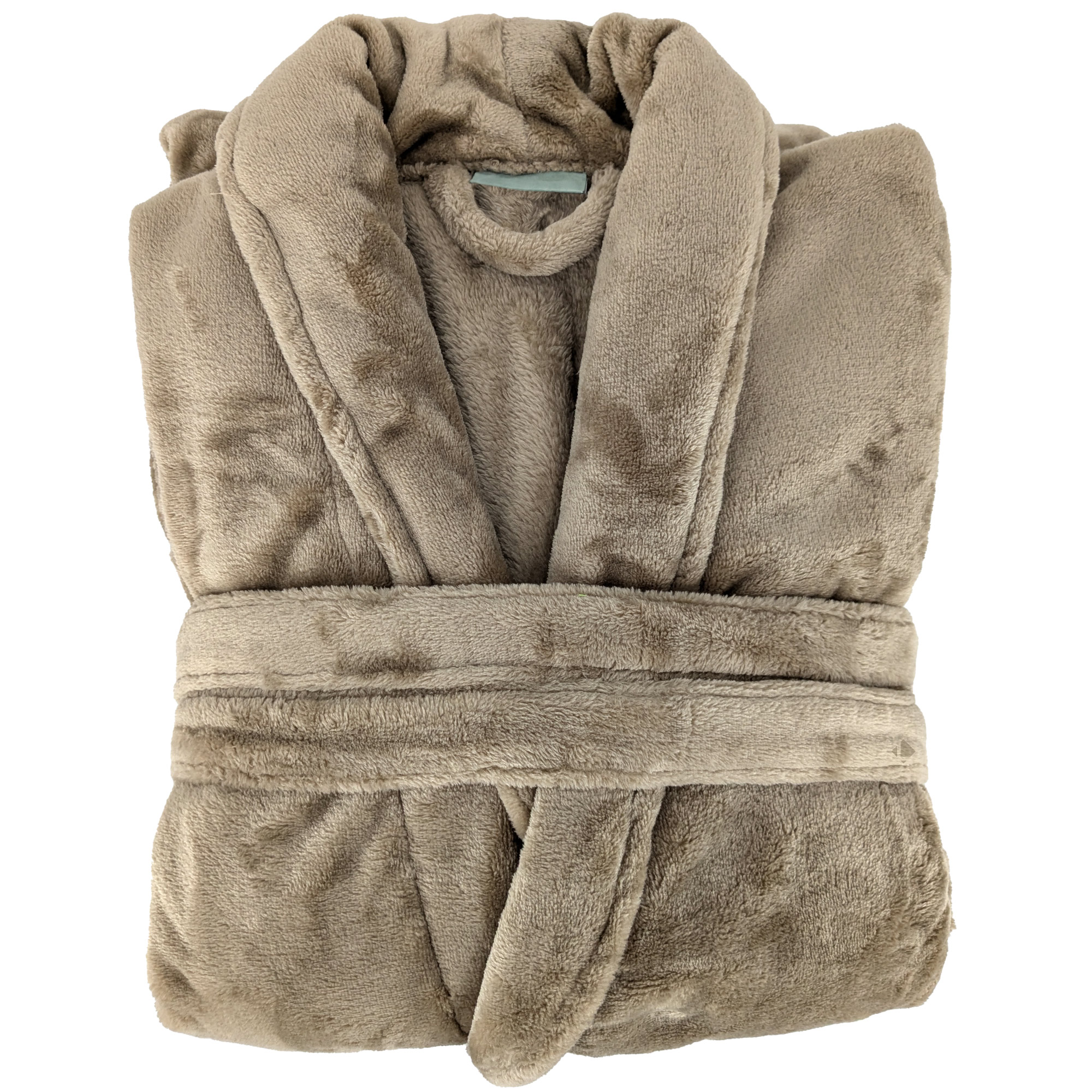 Peignoir Col Châle Adulte Doris Micro Fourrure Taille S Marron Mouflon