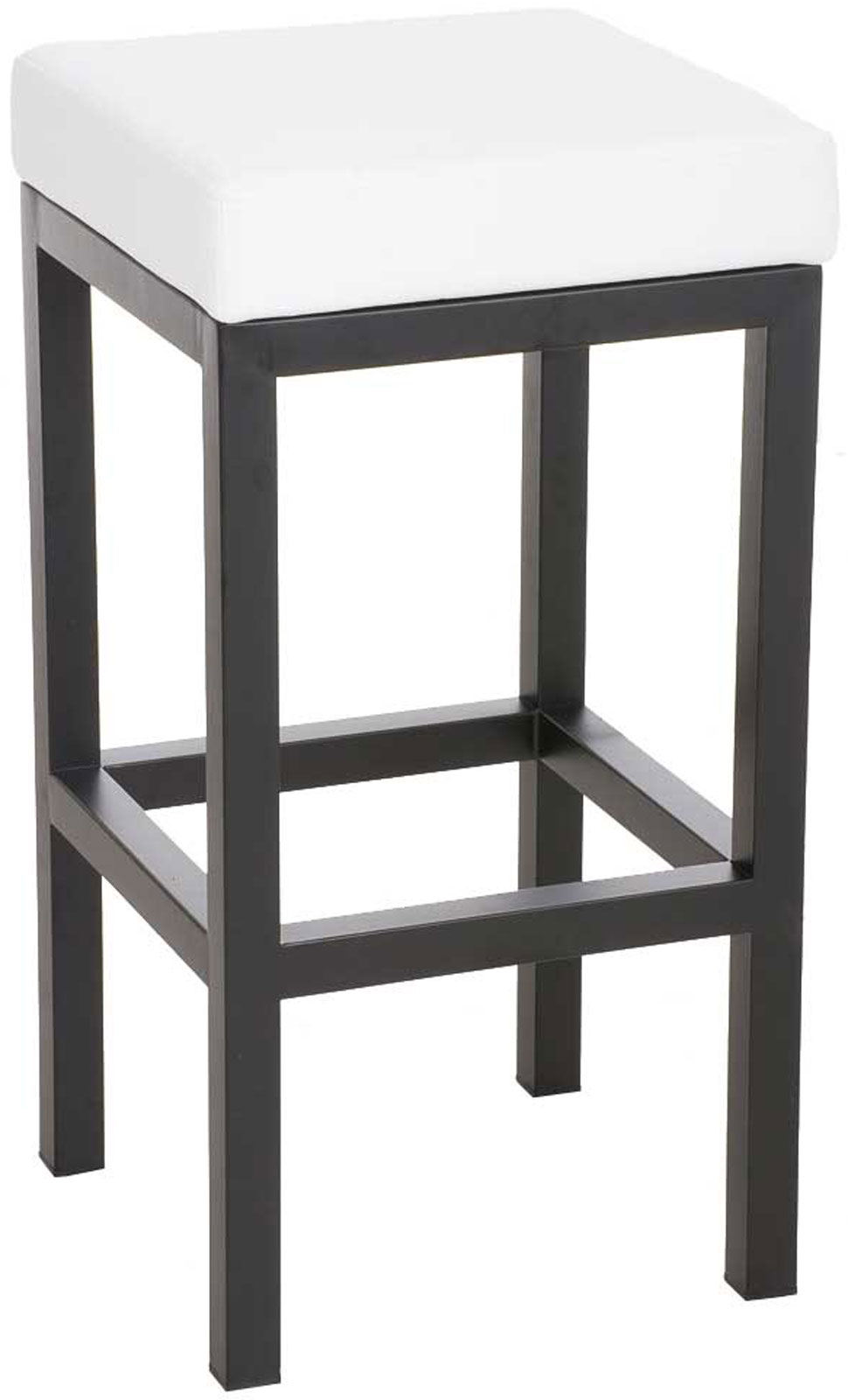 Tabouret De Bar Taylor B85 Simili Cuir Blanc