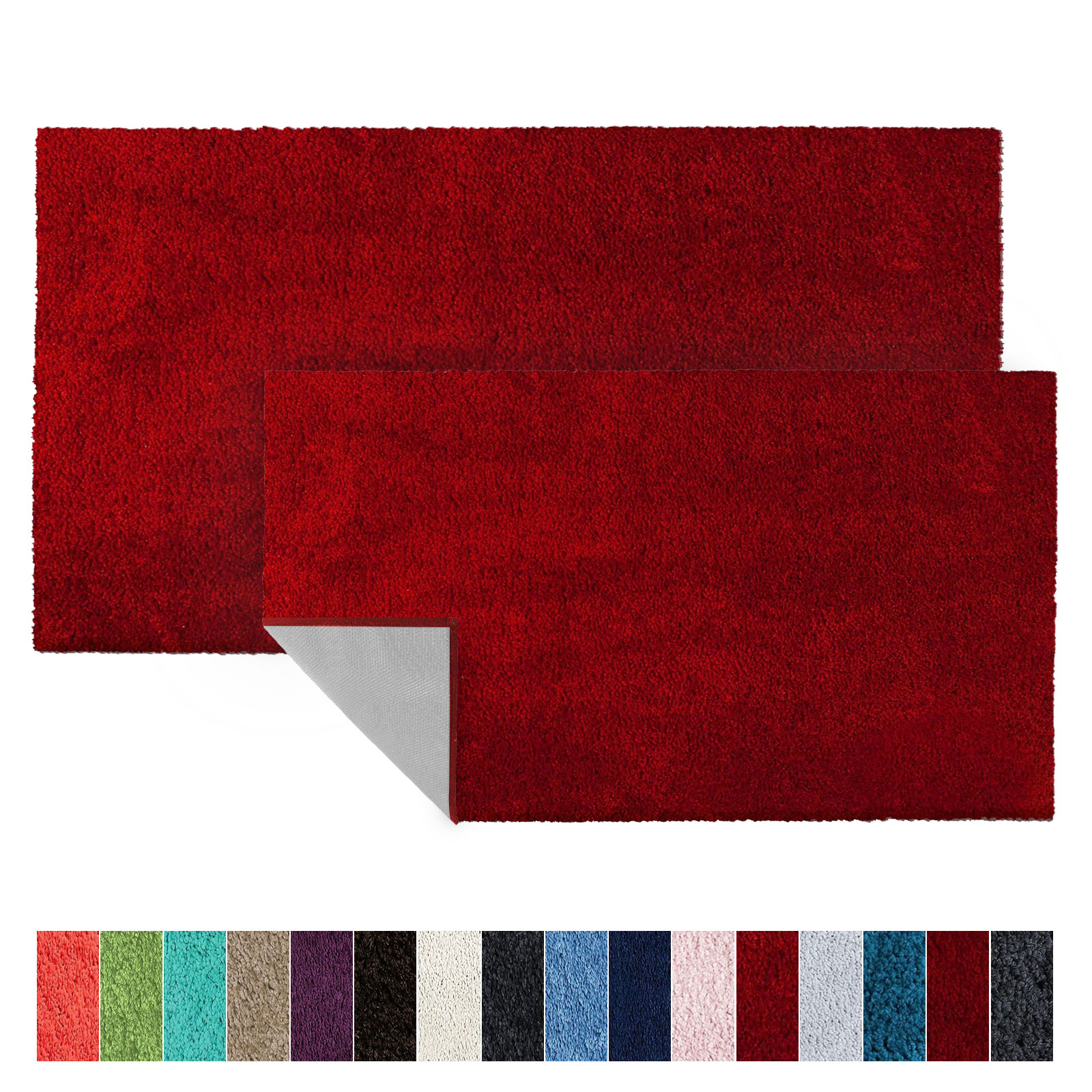 Tapis De Bain Sky Soft Rouge 70 X 120 Cm