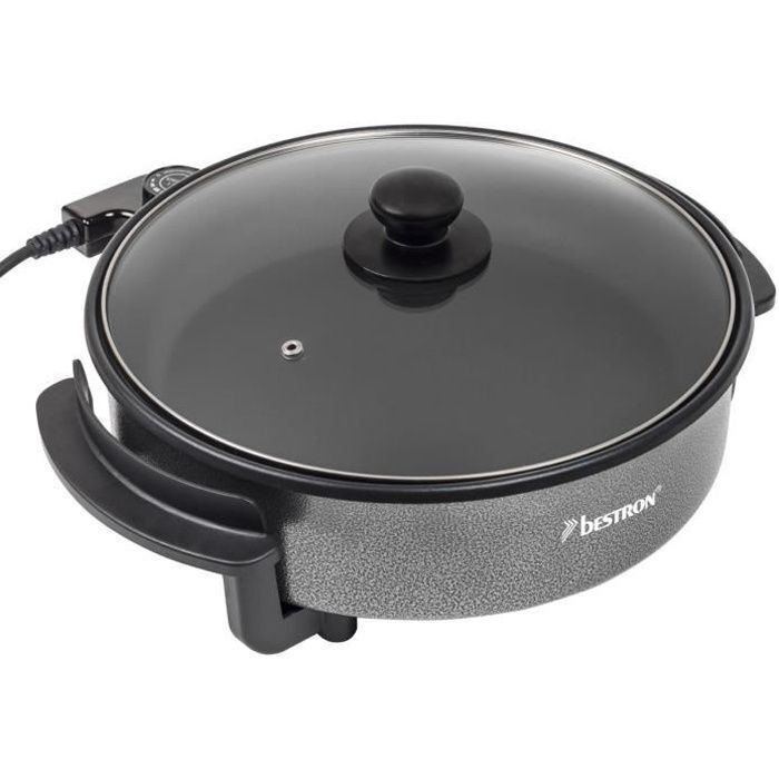 Bestron Ahp1200 - Poele Électrique Multifonctions Antiadhésive, 1500 W, Noir