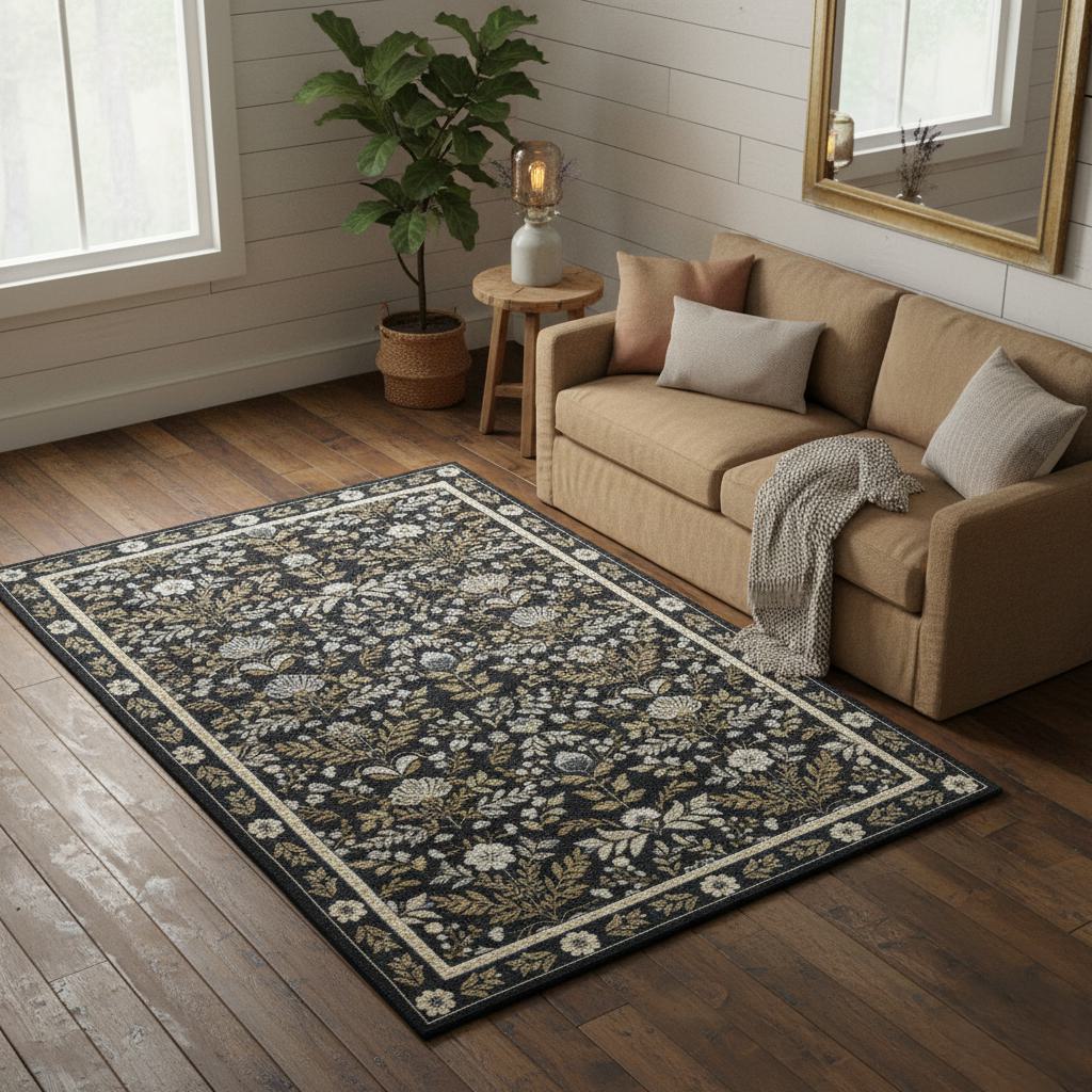 Tapis De Salon Aristo Tapis Élégant Au Motif Floral Classique 160 X 230 Cm