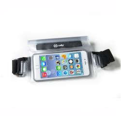 Celly Splashbeltwh Coque De Protection Pour Téléphones Portables 14,5 Cm (5.7") Étui -sac-banane Blanc
