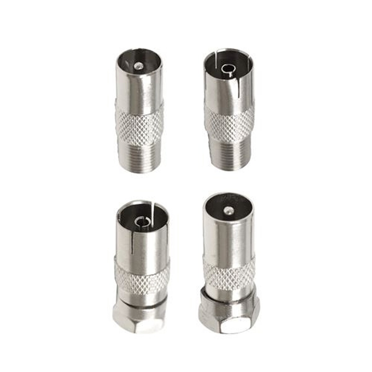 Adaptateurs Tv Accsup Kit 4 F Coaxial Gris