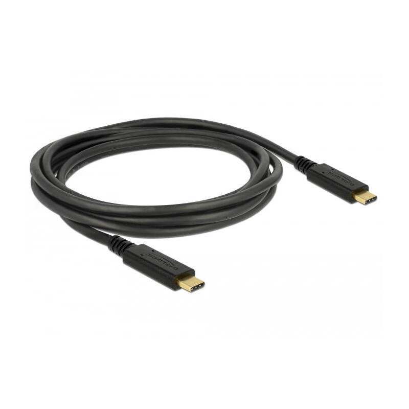 Cable Usb 3.1 Gen 1 Usb Type-c Delock St. Usb Type C St. Marqueur Electronique 2 M Noir