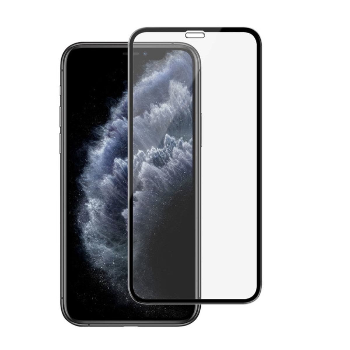 Protection D'écran Pour Apple Iphone Xr / 11 Incurvé Antichoc Noir Transparent Tiger