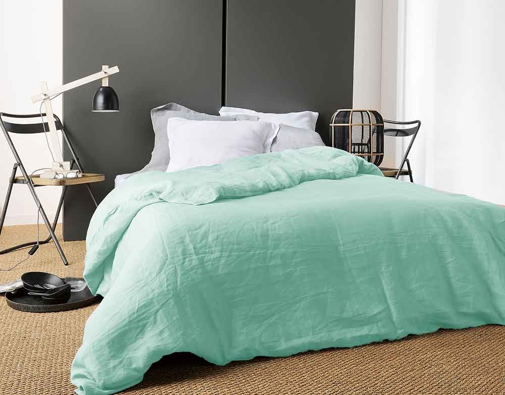 Housse De Couette Unie En Lin