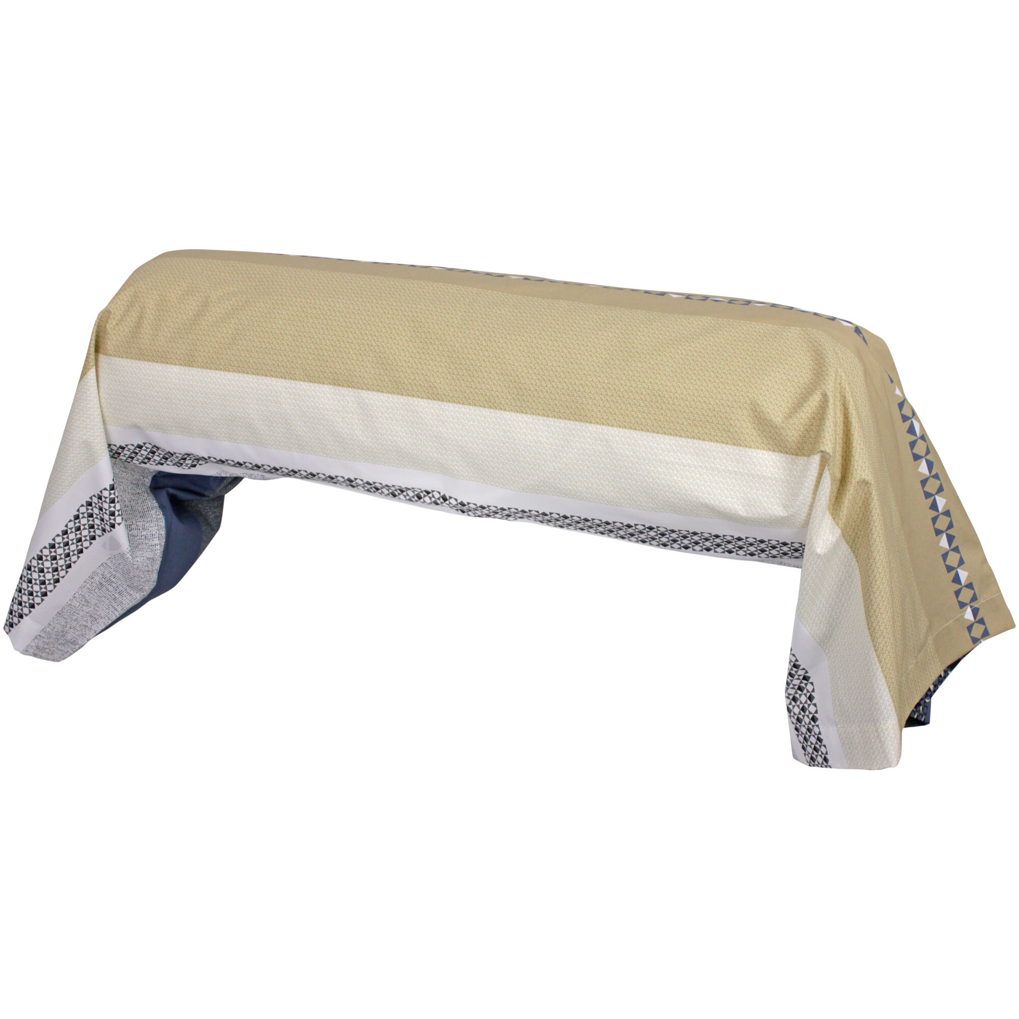 Taie De Traversin 140x43 Cm Percale Coton Marlow Acier