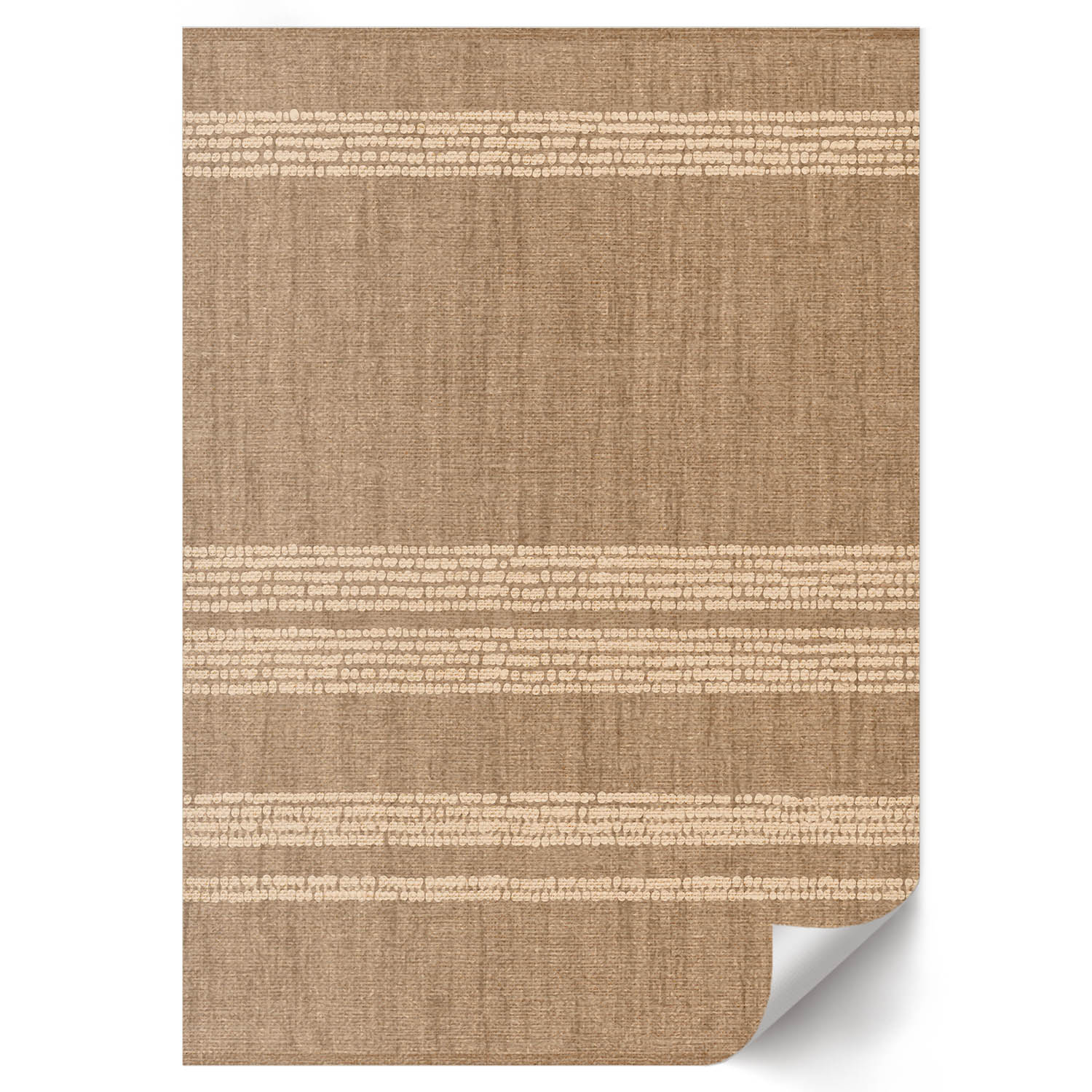 Tapis Vinyle Universel Marron Pour Chambre D'enfant 80x120 Cm
