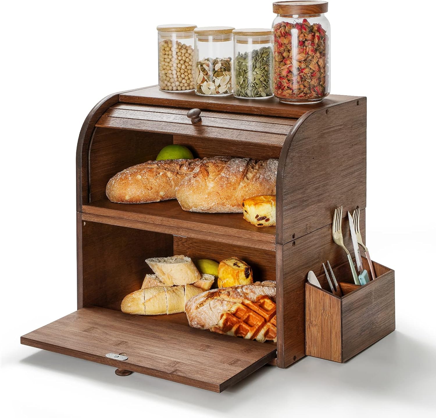Boîte À Pain De Mie Vintage Retro 38 X 25 X 36 Cm