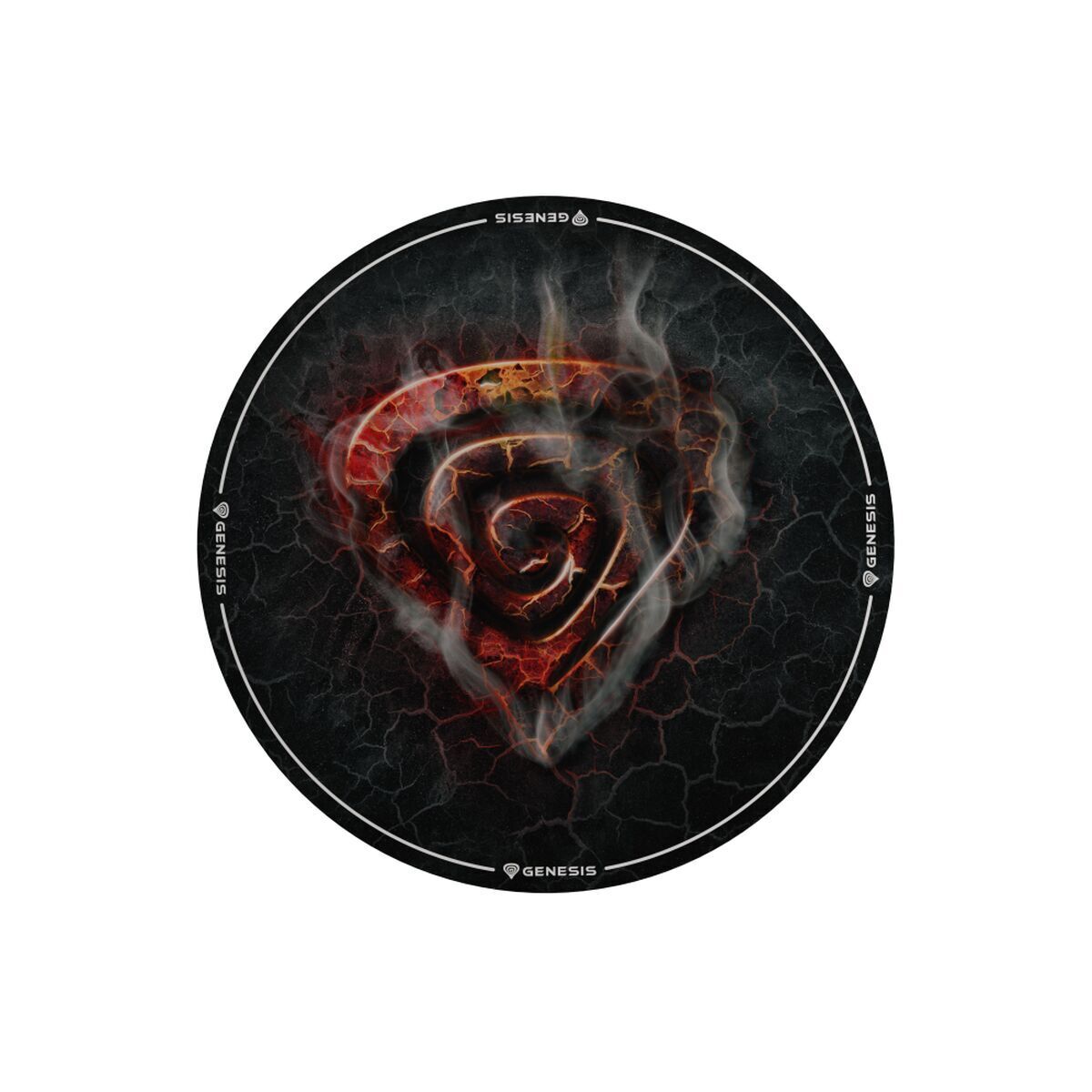 Tapis Gaming Genesis Tellur 400 - Lava Ronde Ø 100 Cm Tissu