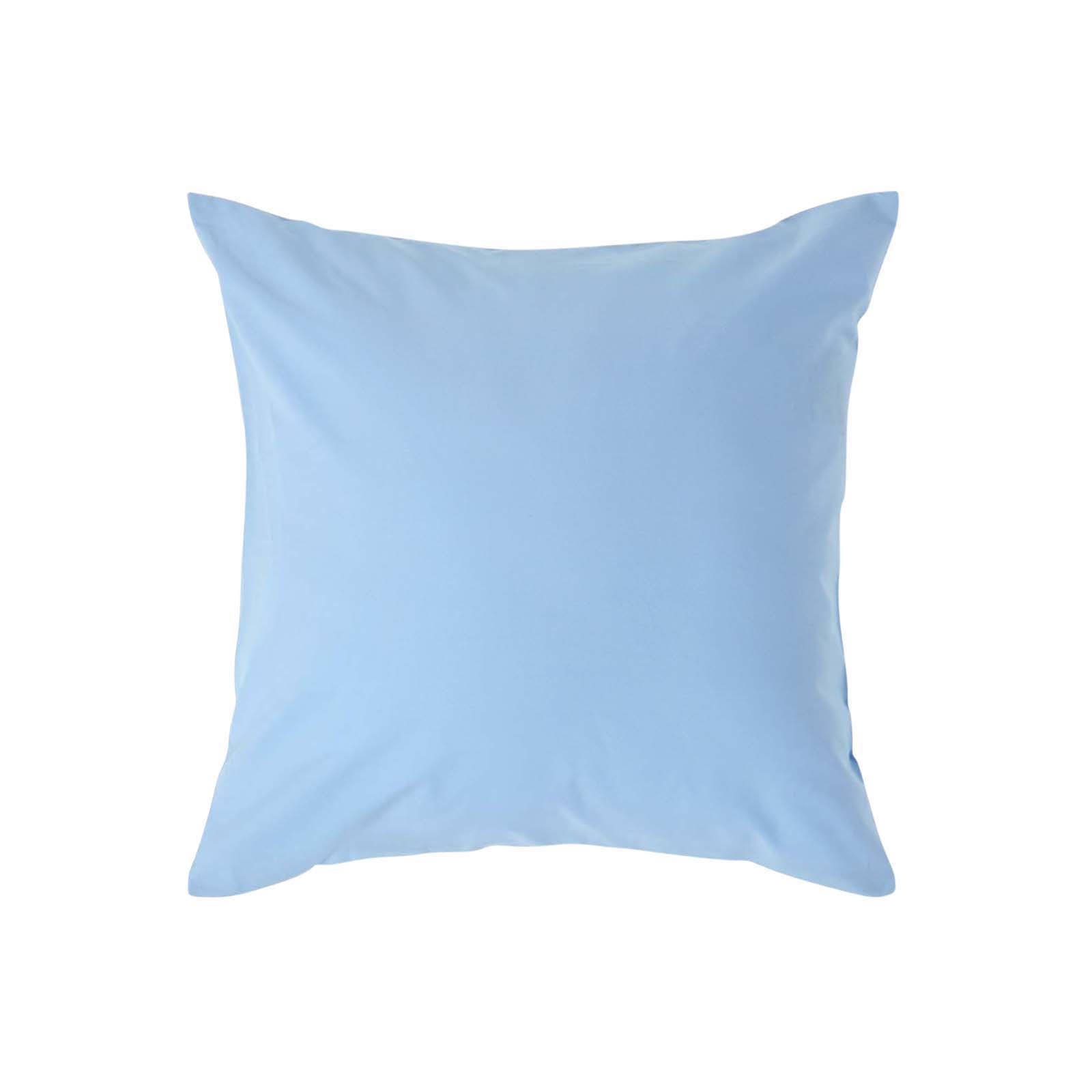 Taie D'oreiller 40x40cm Bleu Coton Égyptien 200tc Homescapes
