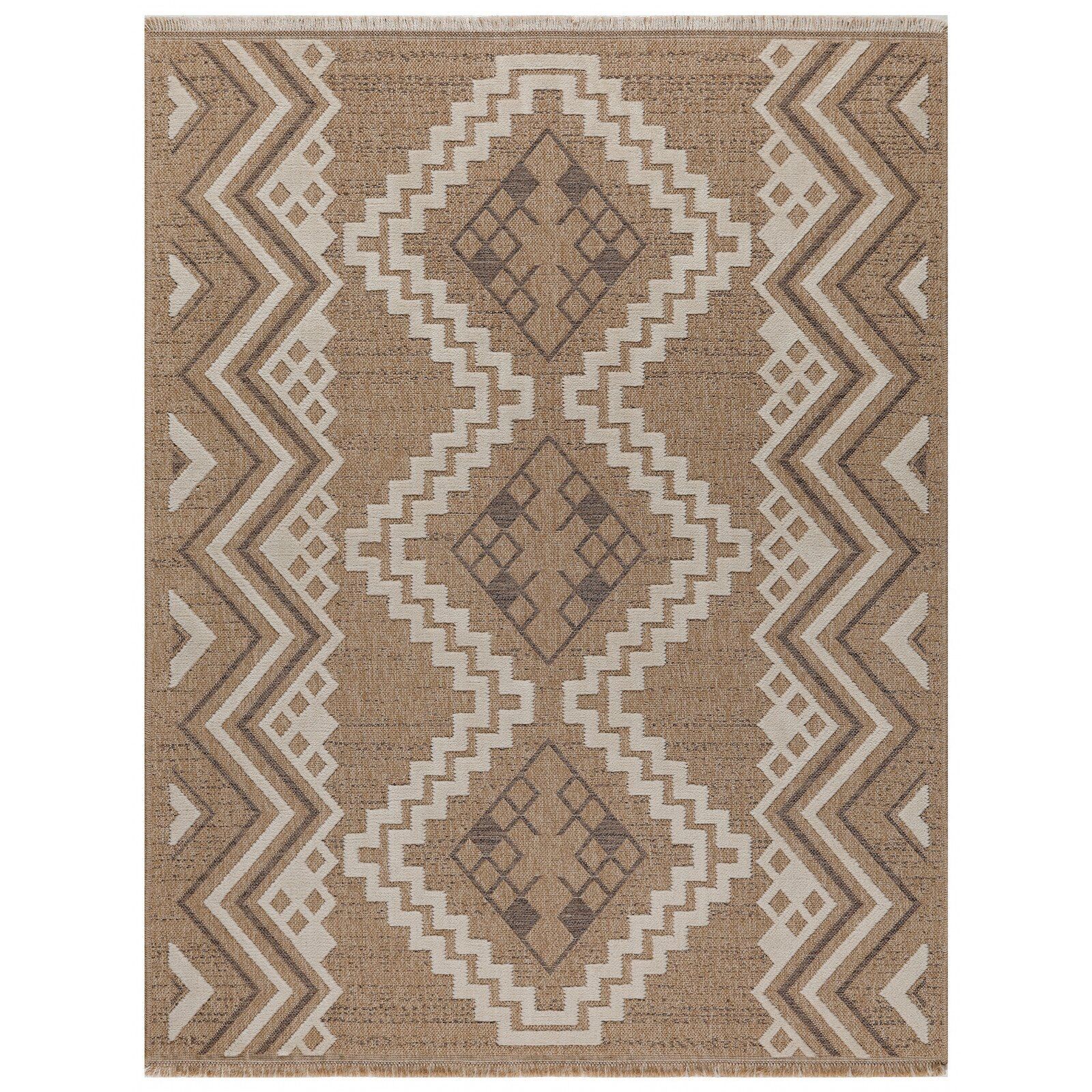 Tapis Tissé Extérieur Intérieur Tulum Jute - 120 X 170 Cm