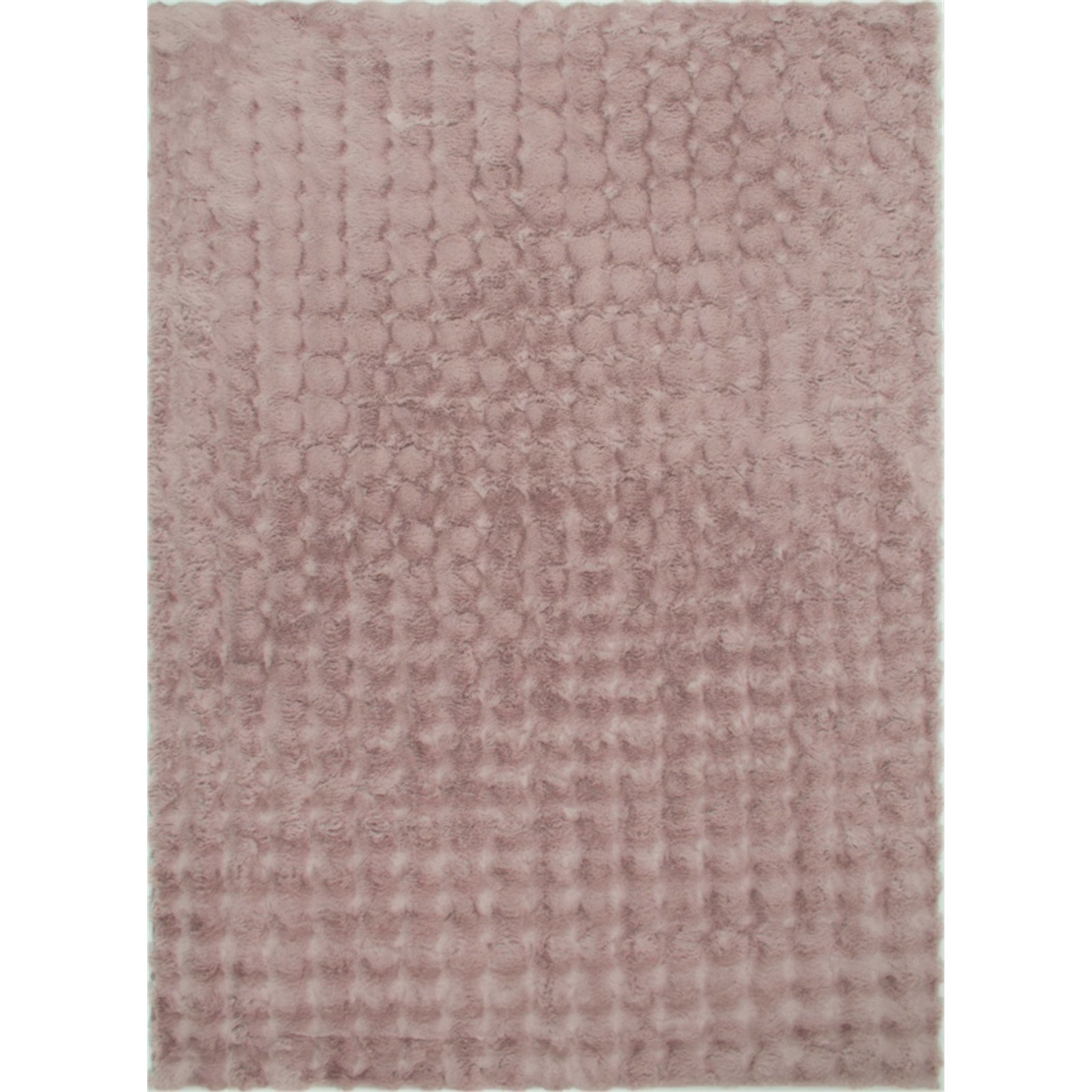 Tapis Rose Ultra Doux Antidérapant Lavable Machine - 160 X 230 Cm