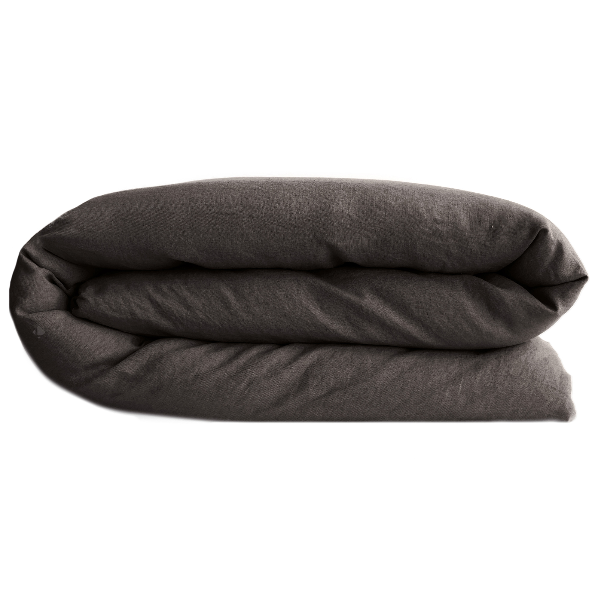 Housse De Couette Palace Pur Coton Lavé 240x220 Cm Uni Marron Café
