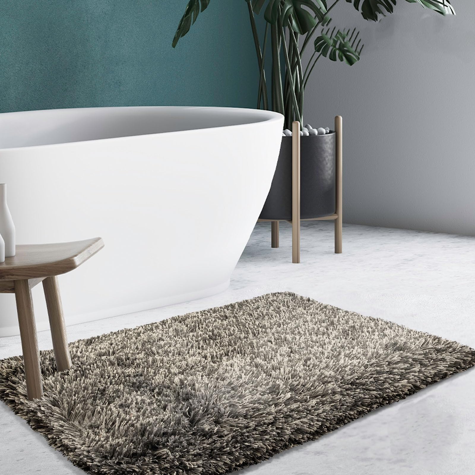 Tapis De Bain Amour, Certifié Öko-tex, Jazz Black, 70 X 120 Cm