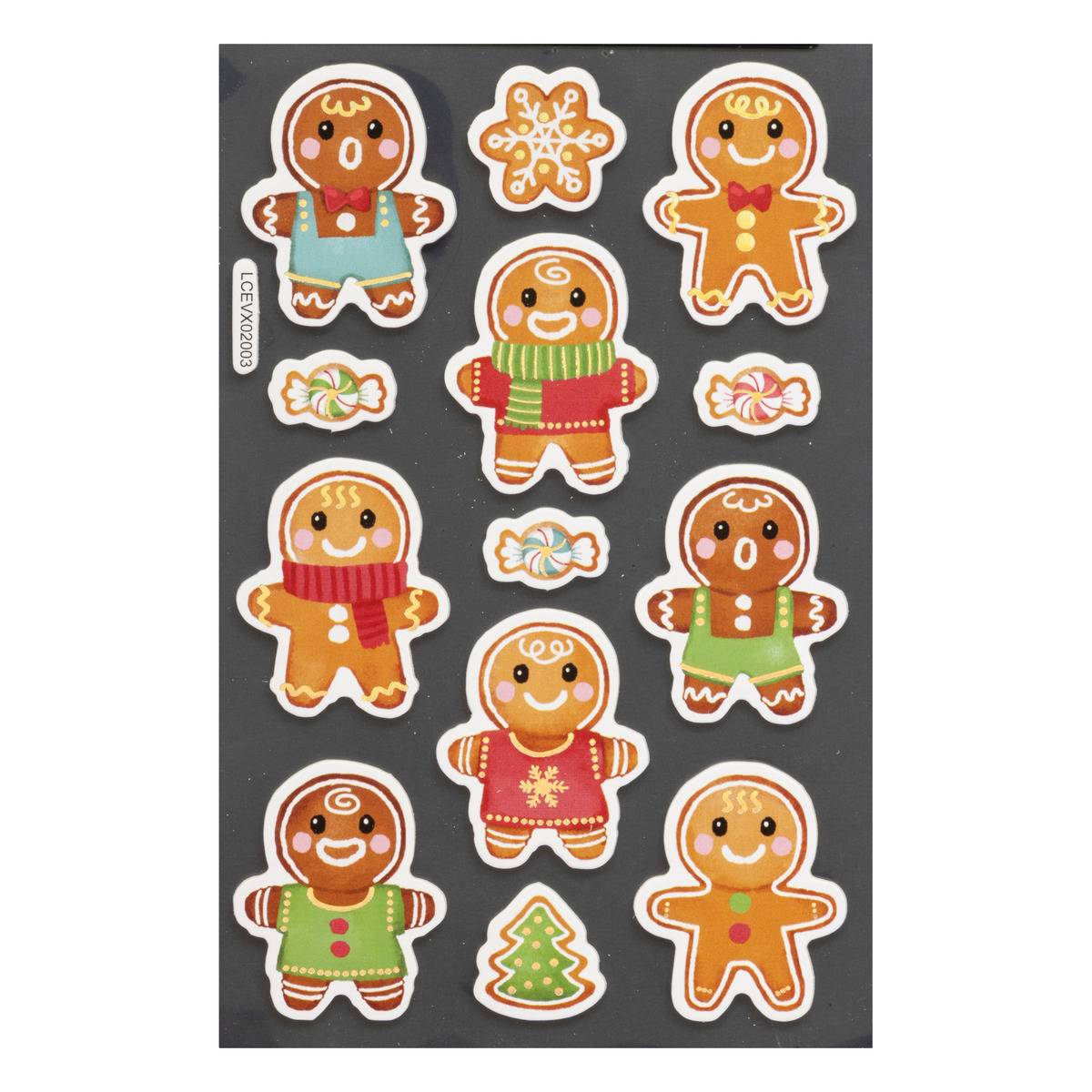 Sticker De Noël Personnages Givrés, 19 X 10 Cm - Feeric Lights & Christmas