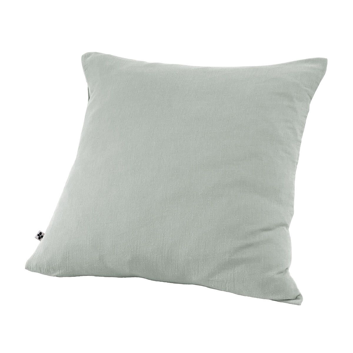 Ourea - Taie D'oreiller 60x60cm Gaze De Coton Eucalyptus