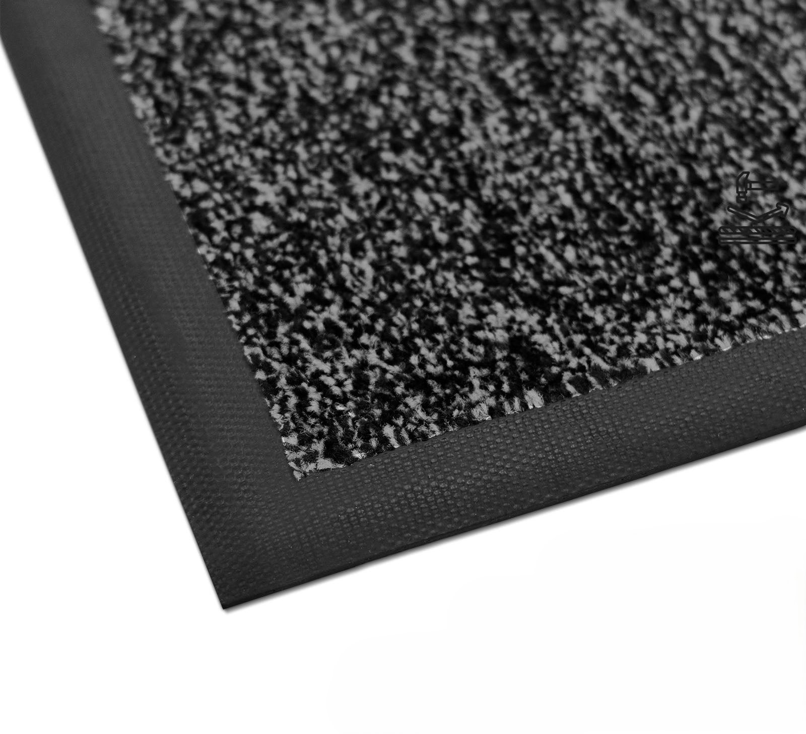 Tapis Space 205 Antidérapant Tpe, Élégance Et Performance Pour Votre Entrée, Anthracite 90 X 120 Cm