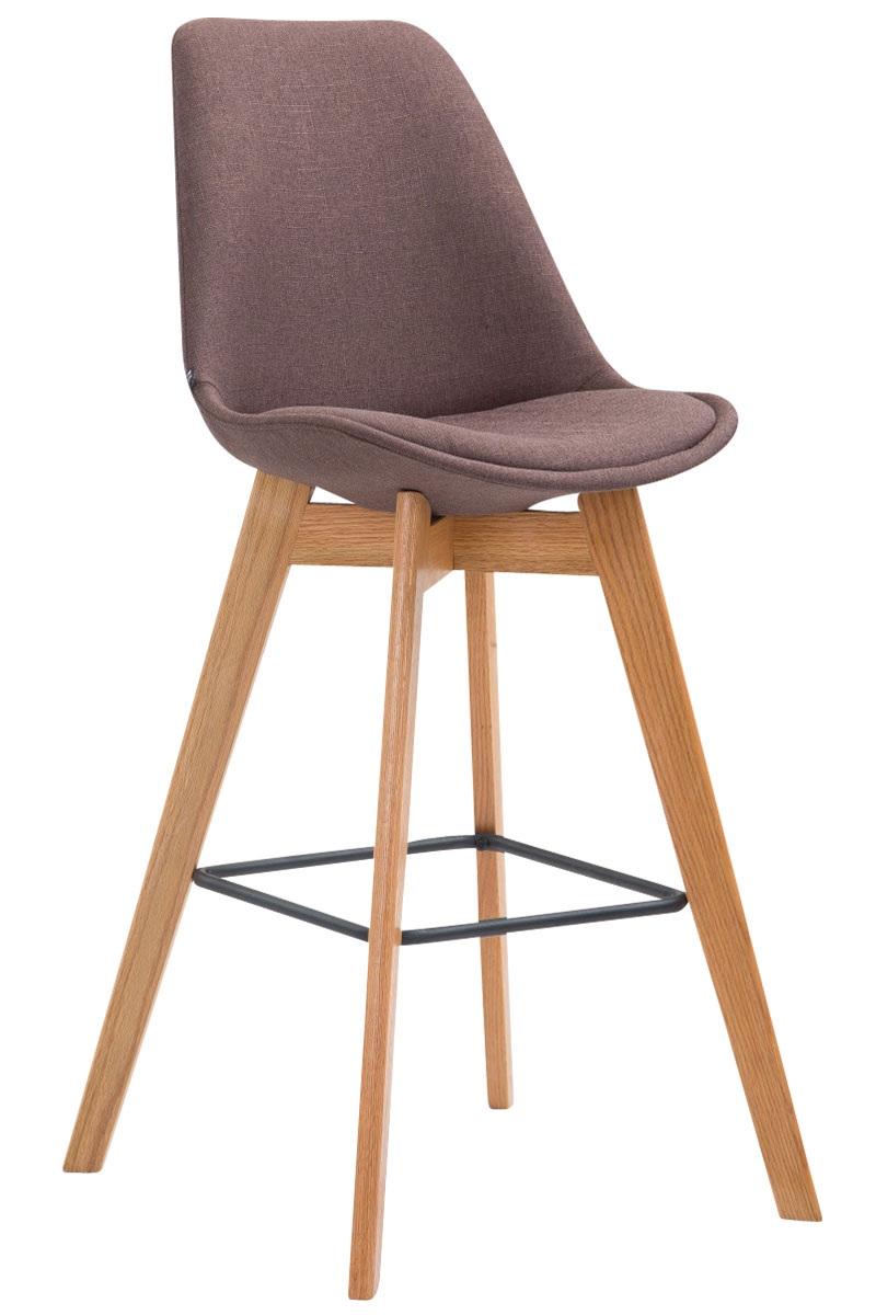 Tabouret De Bar Metz Tissu Natura Brun