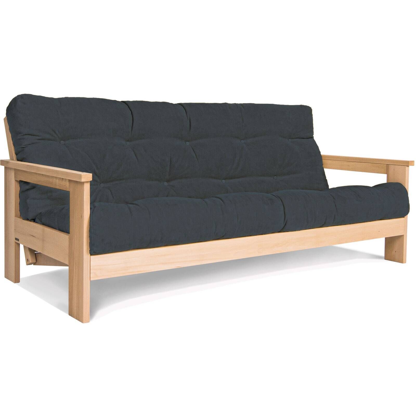 Canapé Lit Mexico - 145 X 200 Cm - Bois Clair Et Beige