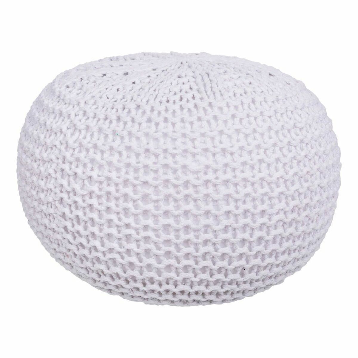 Pouf Alexandra House Living Blanc Polystyrène 38 X 30 X 38 Cm