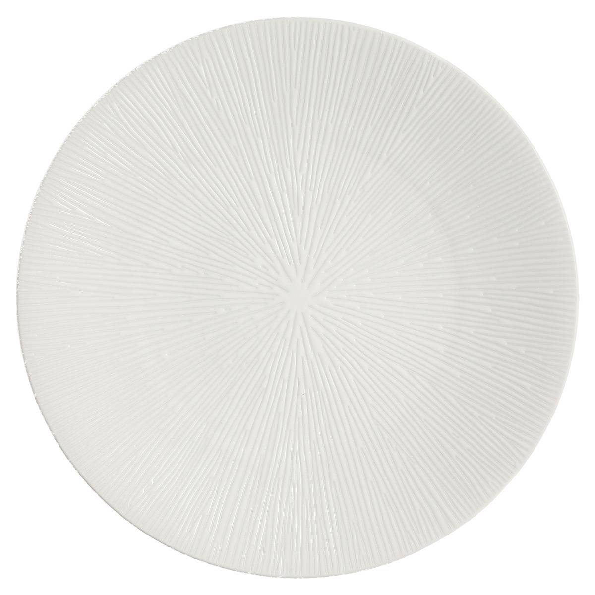 Lot De 6 Assiettes Plate Atelier Crème 27 Cm - Sg Secret De Gourmet
