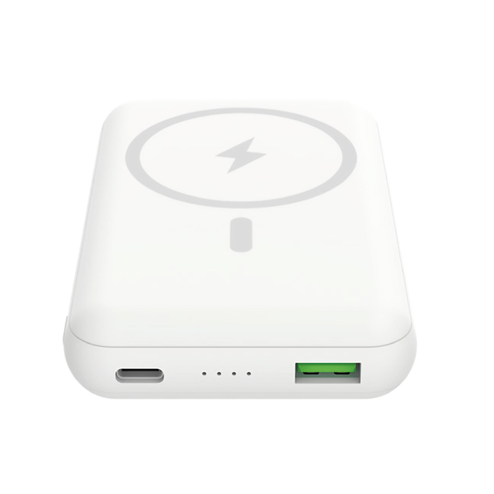 Celly Magpb10000wh Banque D'alimentation Électrique 10000 Mah Recharge Sans Fil Blanc