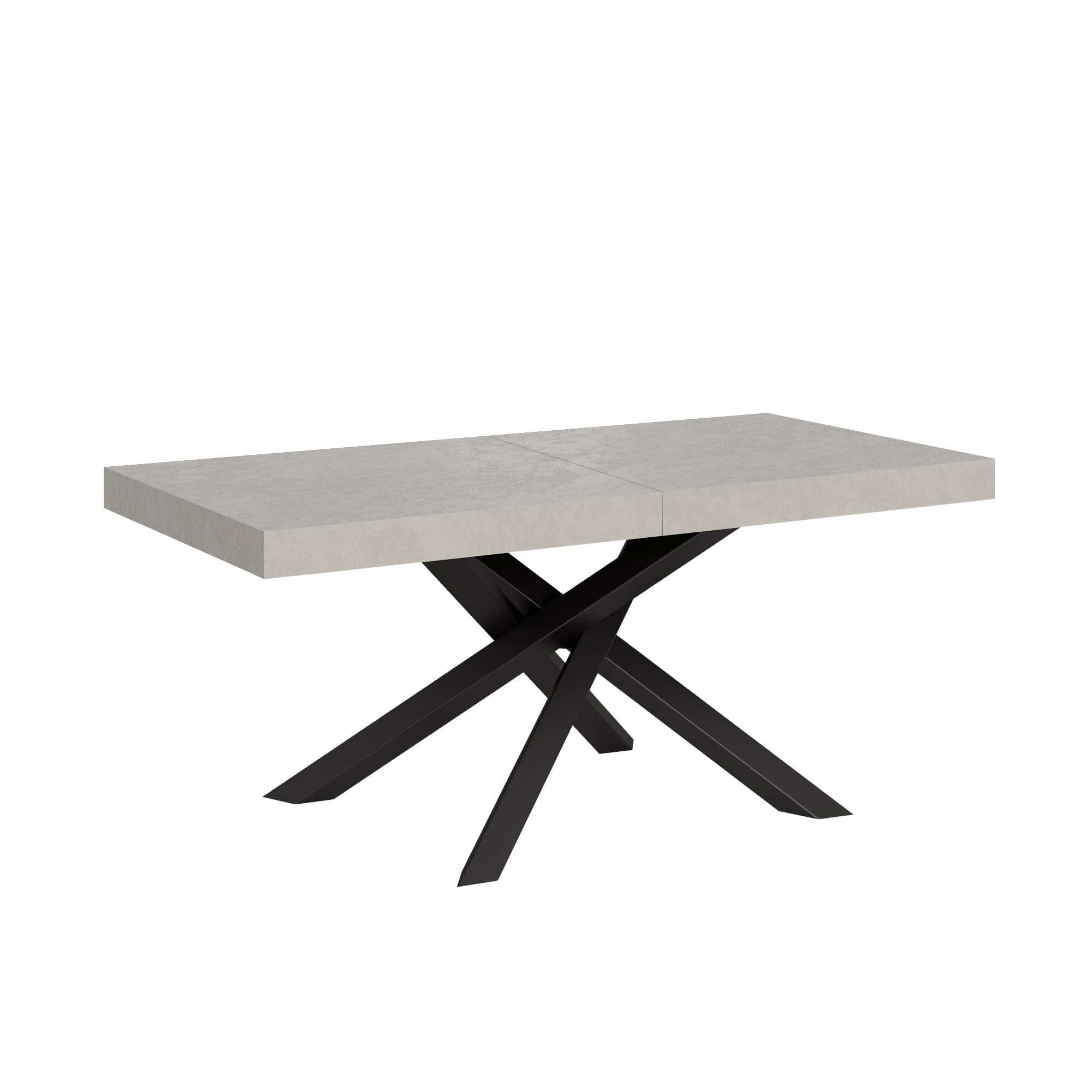 Table Extensible 180/284x90 Cm Volantis Pieds Cachemire Anthracite