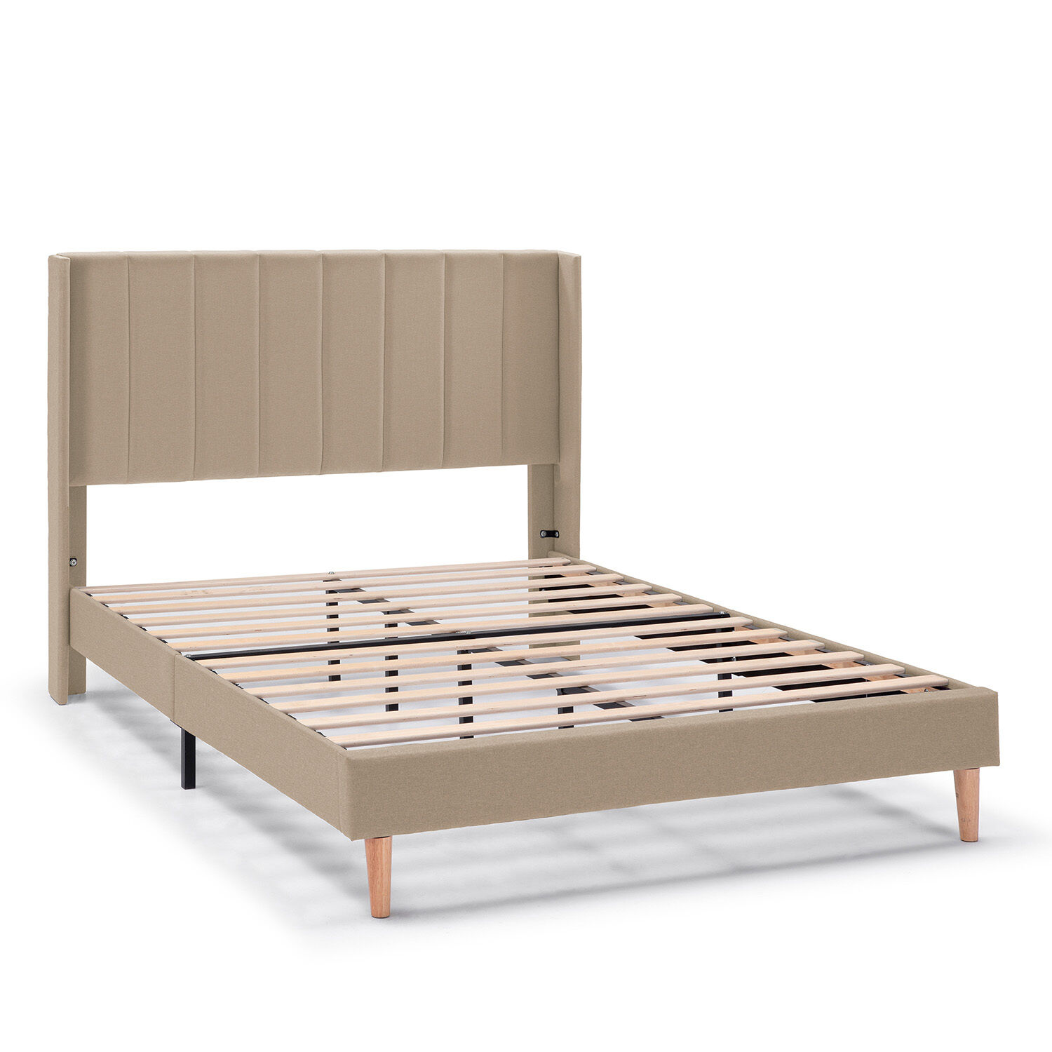 Cadre De Lit Rembourré Noelia 30 Cm, 150x190 Cm, Beige