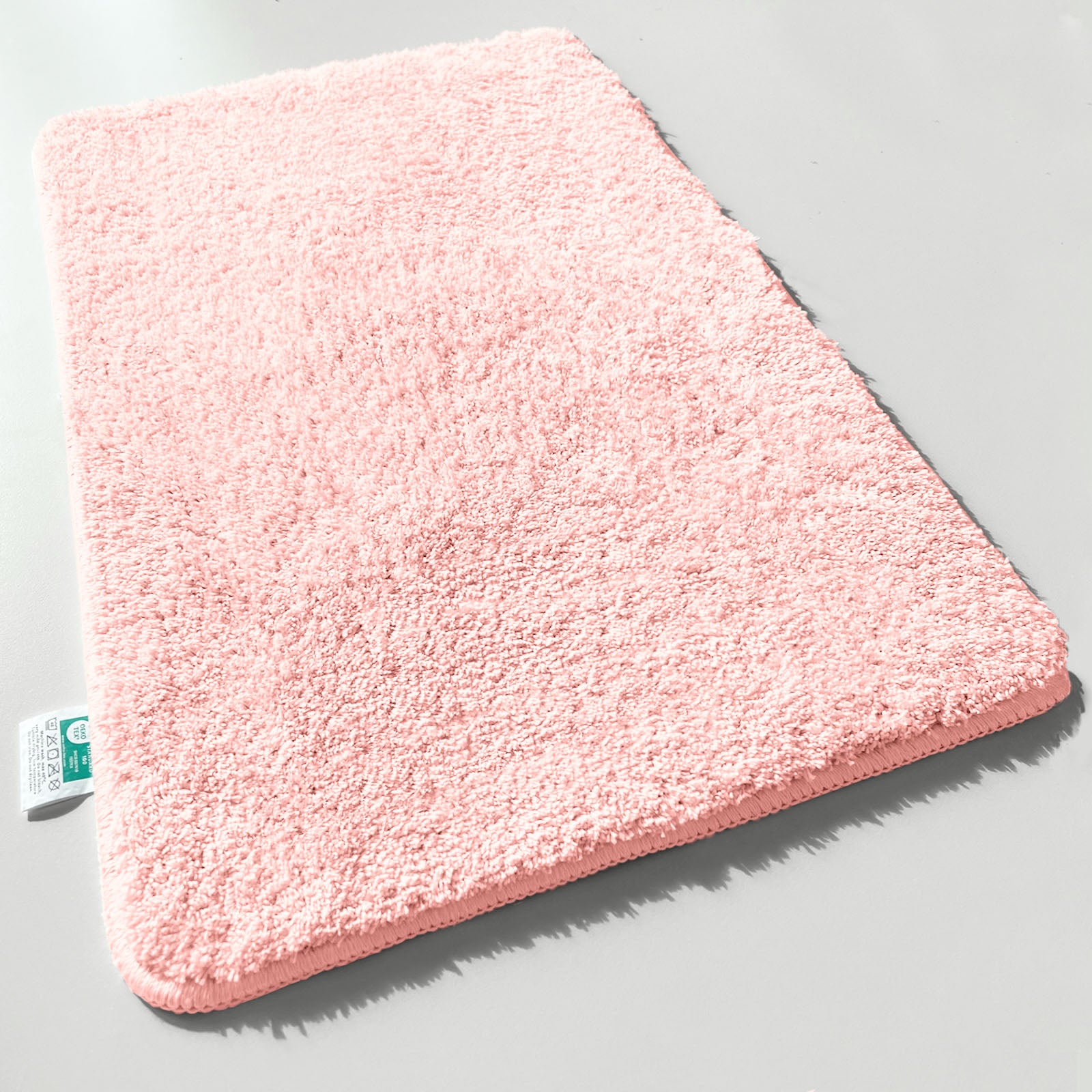 Tapis De Bain Sky Uni Rose Clair 120 Cm De Diamètre
