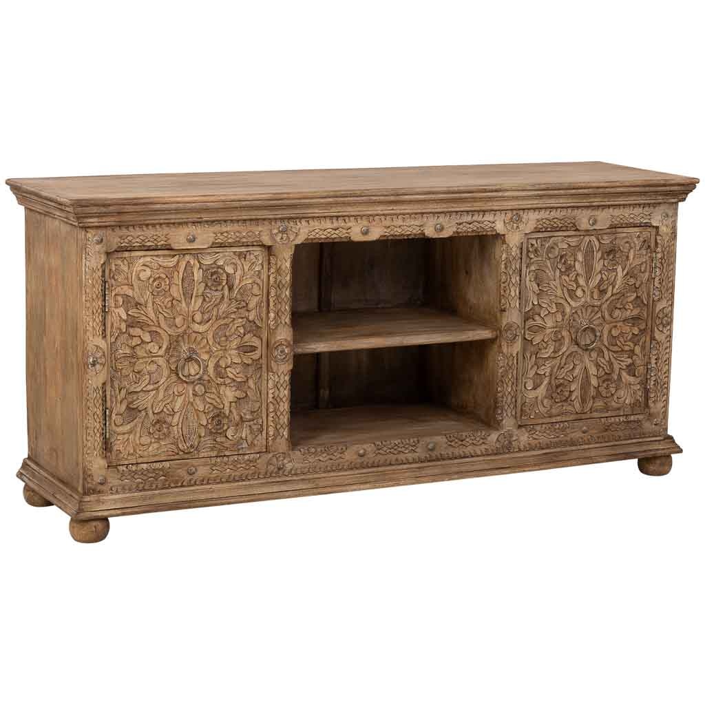 Buffet En Bois Marron 165x45x76