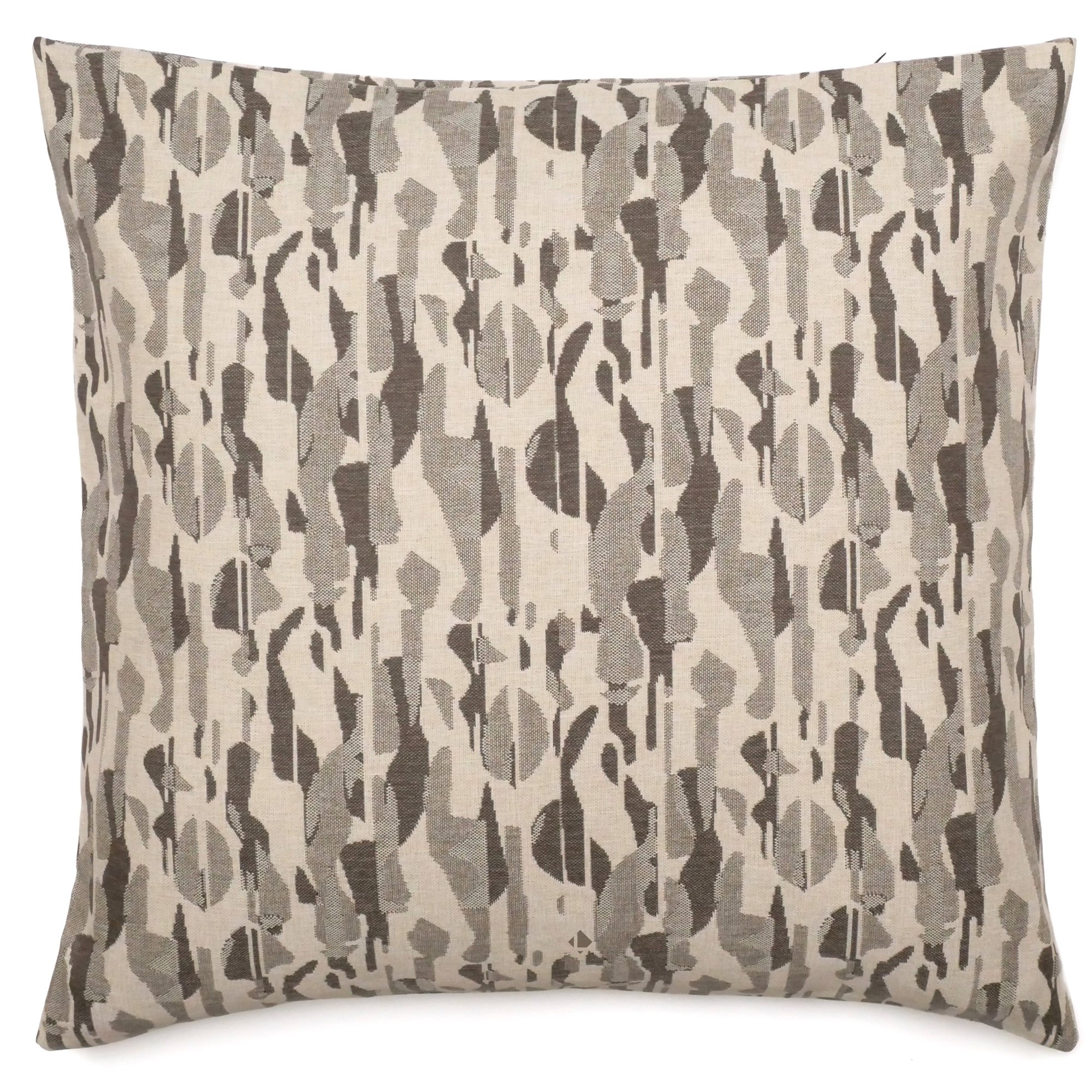 Housse De Coussin 62x62 Cm Collection Kalymnos Tissu Oléfine Vert Chanvre